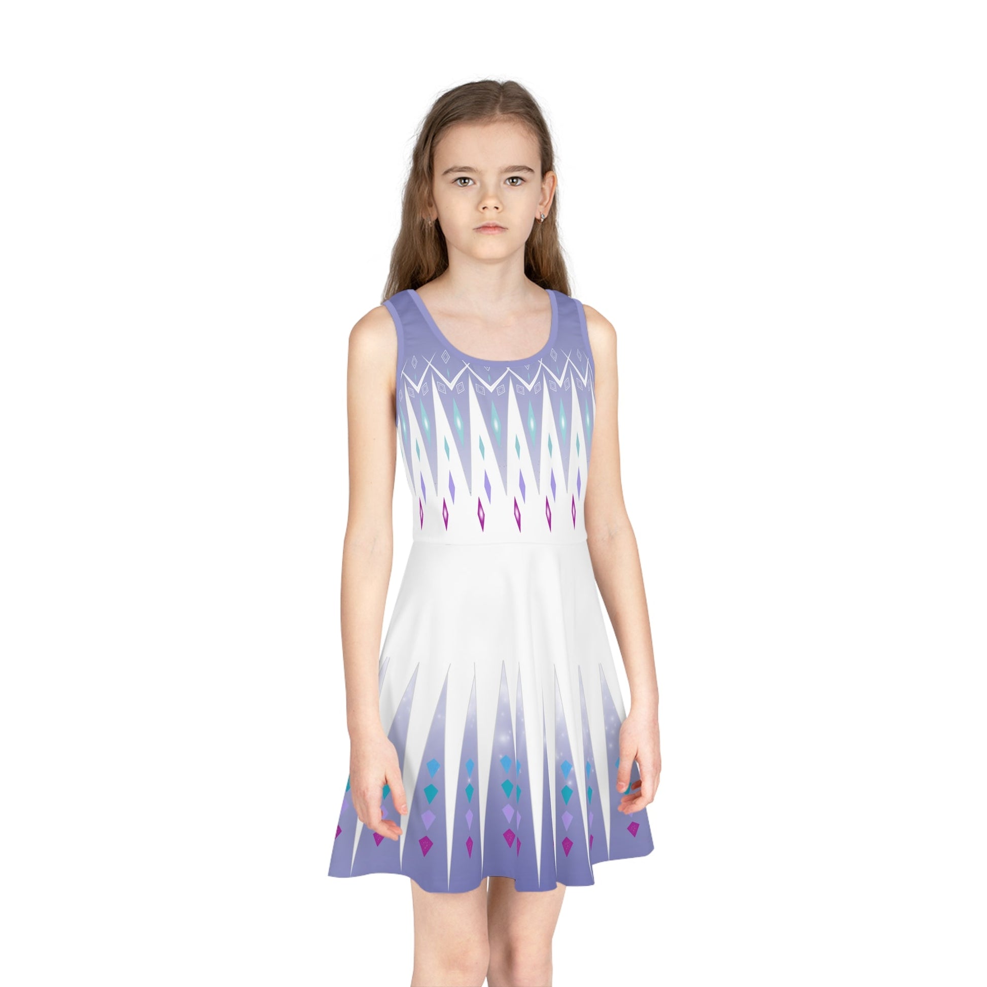 The Elsa Girls' Sleeveless Sundress All Over PrintAOPAOP Clothing#tag4##tag5##tag6#