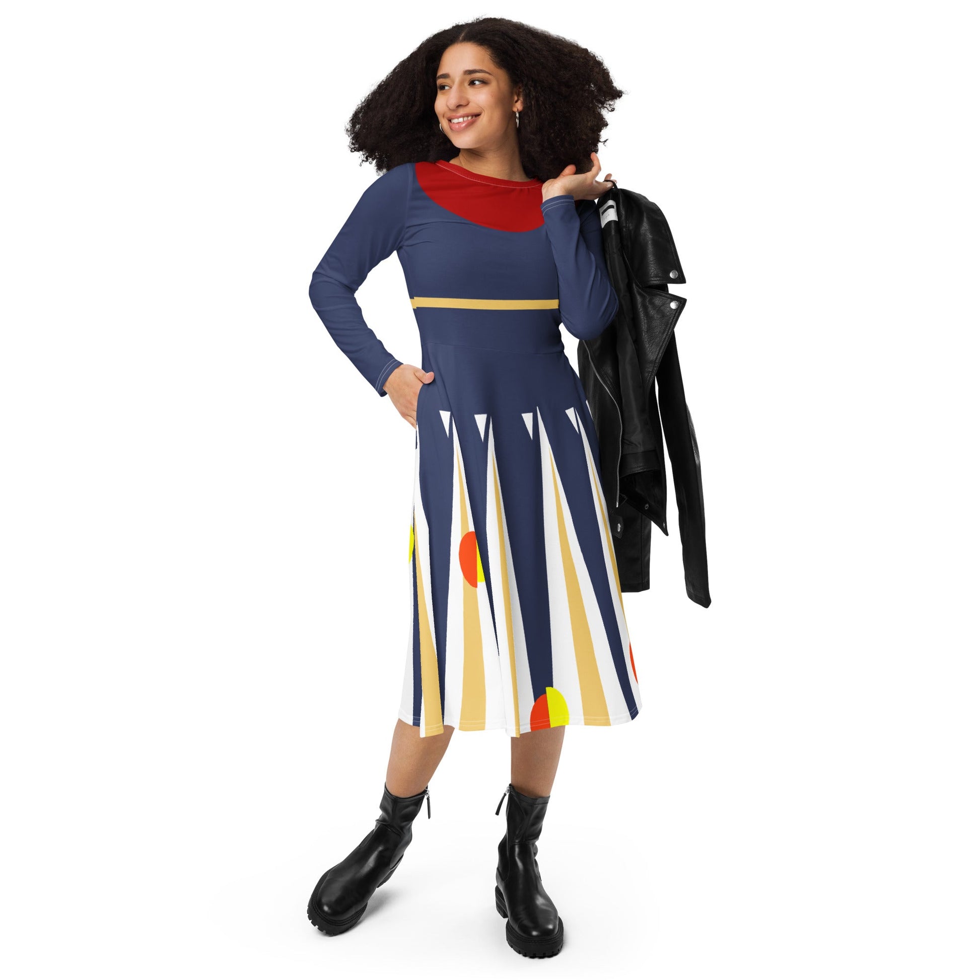 The 'Frannie' long sleeve midi dress- Disneybounding, Cosplay, Costume dress disney cosplaydisney costumedisney cruise#tag4##tag5##tag6#