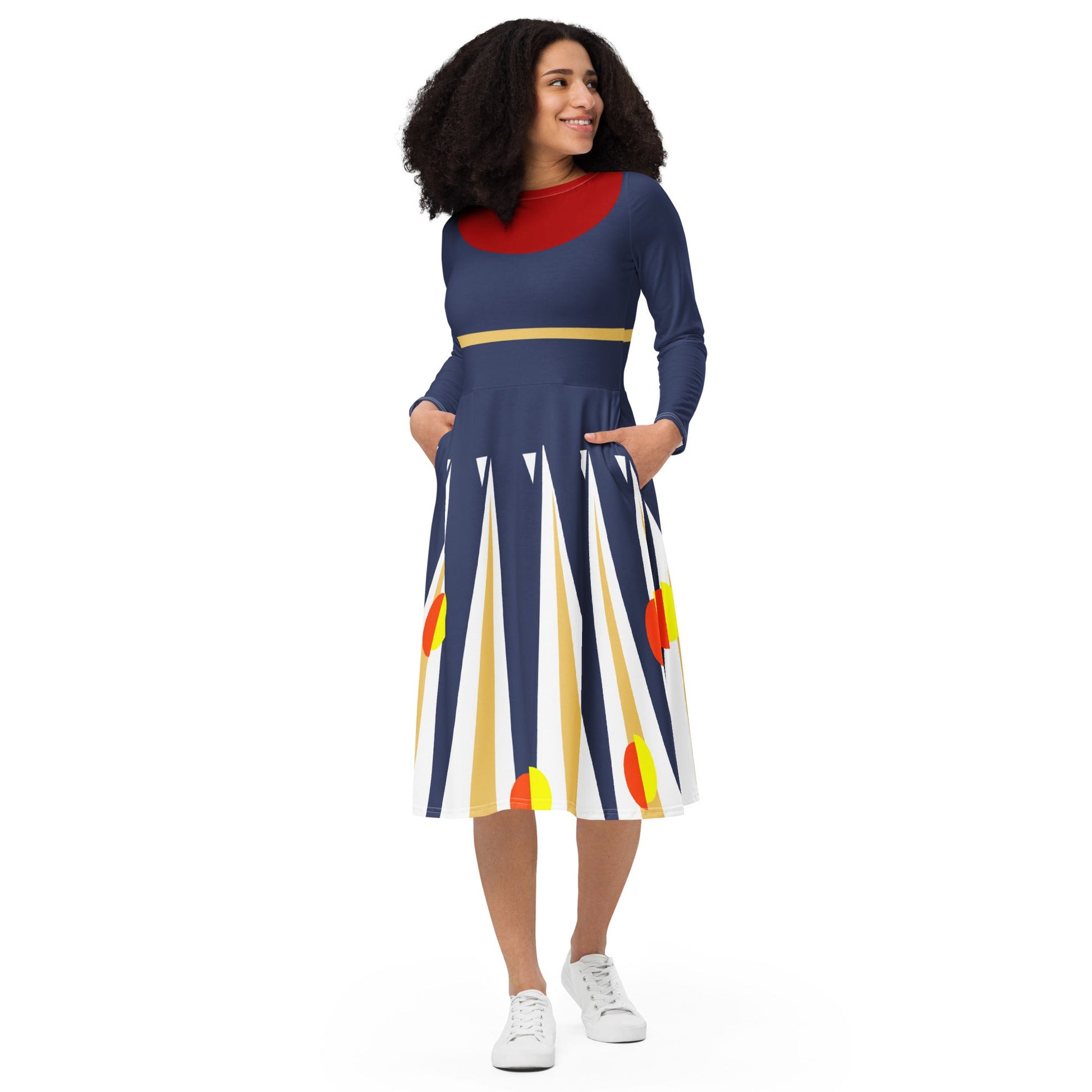 The 'Frannie' long sleeve midi dress- Disneybounding, Cosplay, Costume dress disney cosplaydisney costumedisney cruise#tag4##tag5##tag6#