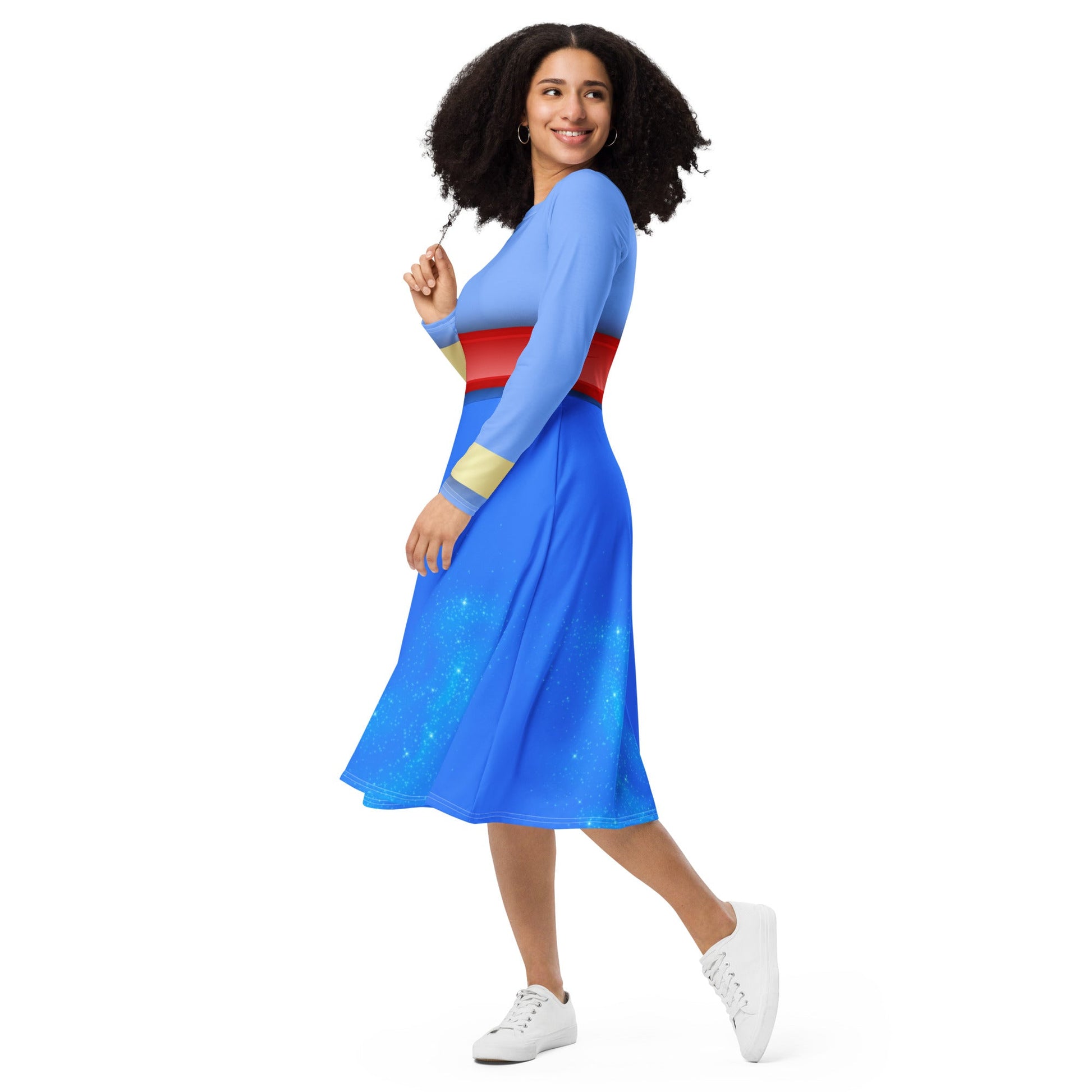 The Genie long sleeve midi dress adult disney costumeadult genie dressSkater DressWrong Lever Clothing