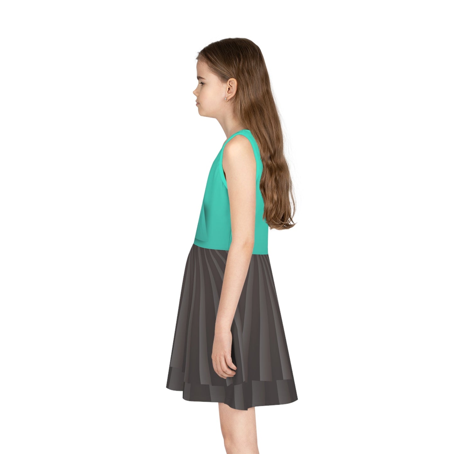 The Glitch Racer Girls' Sleeveless Sundress All Over PrintAOPAOP Clothing#tag4##tag5##tag6#