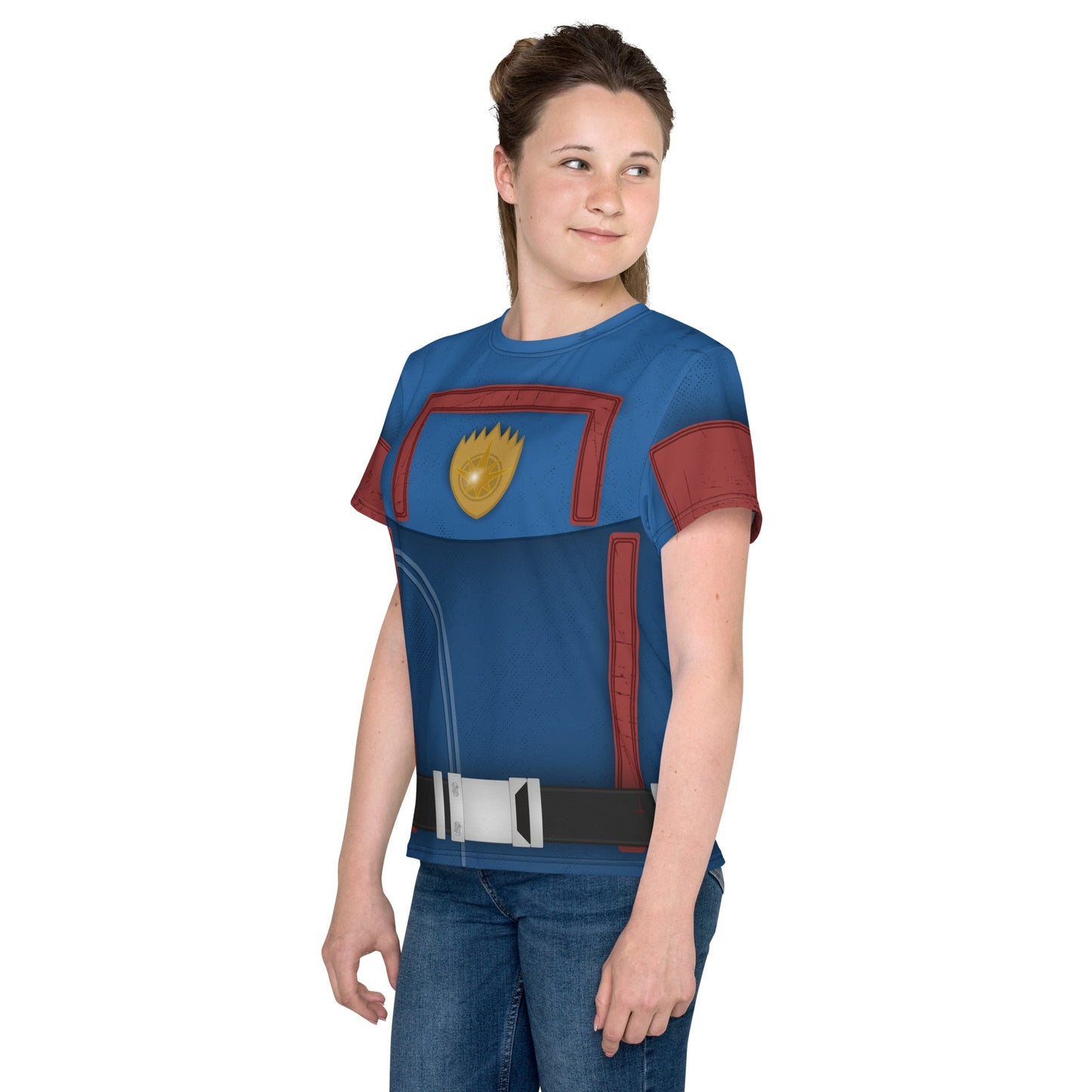 The Guardian Youth crew neck t-shirt cosplaydisney boundingKids T-ShirtWrong Lever Clothing