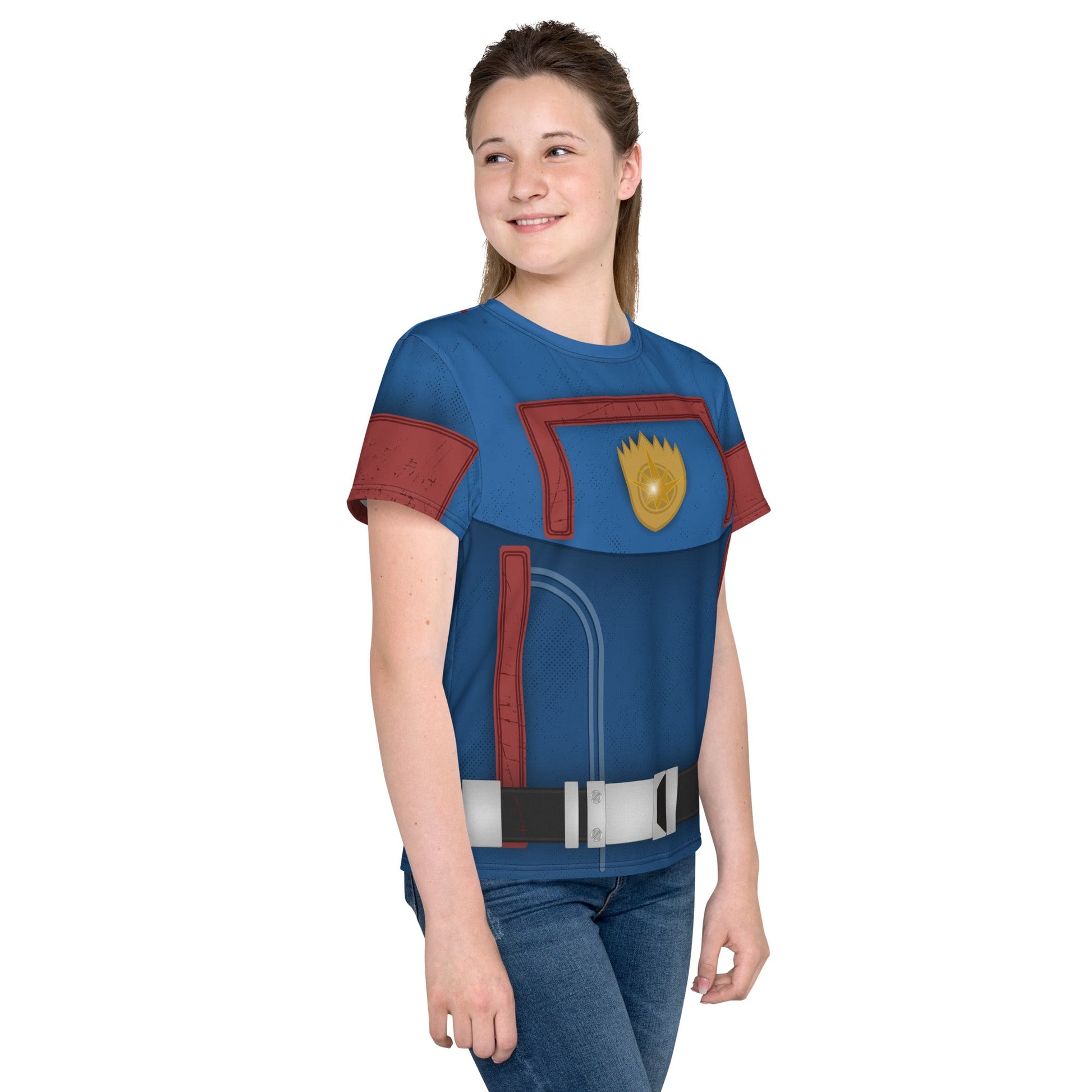 The Guardian Youth crew neck t-shirt cosplaydisney boundingKids T-ShirtWrong Lever Clothing