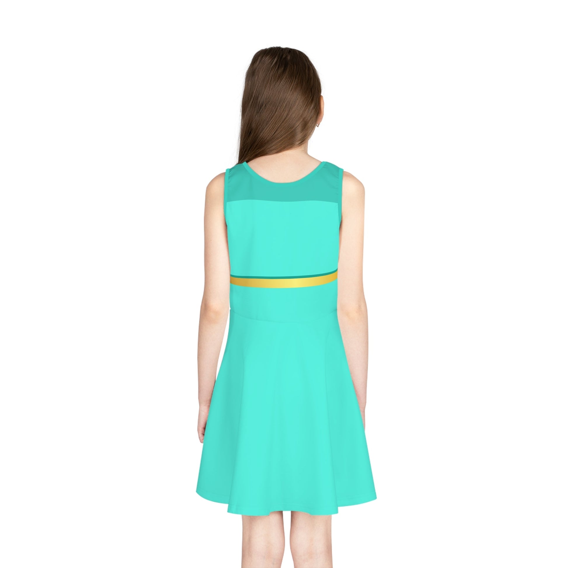 The Jasmine Girls' Sleeveless Sundress aladdinAll Over PrintAll Over PrintsWrong Lever Clothing