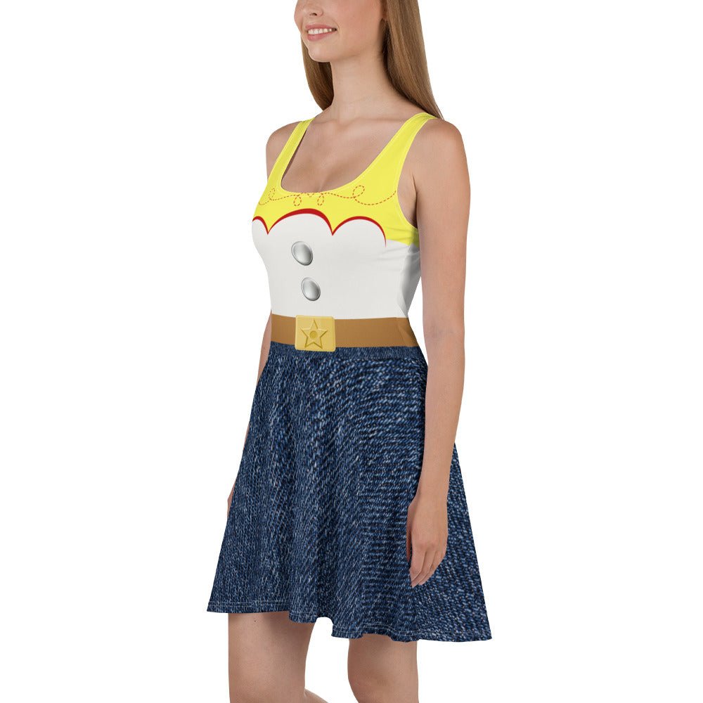 The Jessie Skater Dress adult disney costumeAll Over PrintSkater DressWrong Lever Clothing