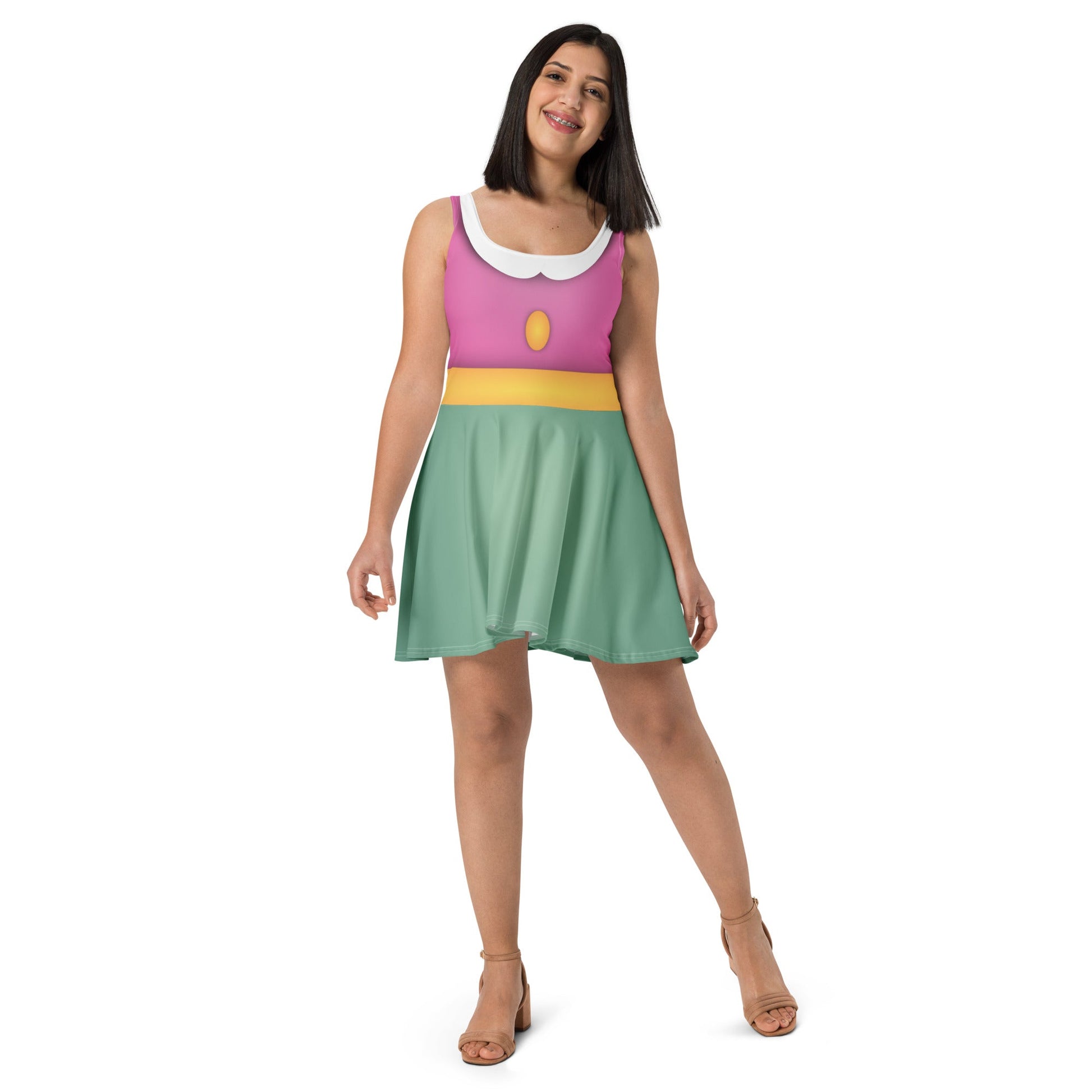 The Jolly Mouse Skater Dress adult disneychristmasSkater DressLittle Lady Shay Boutique
