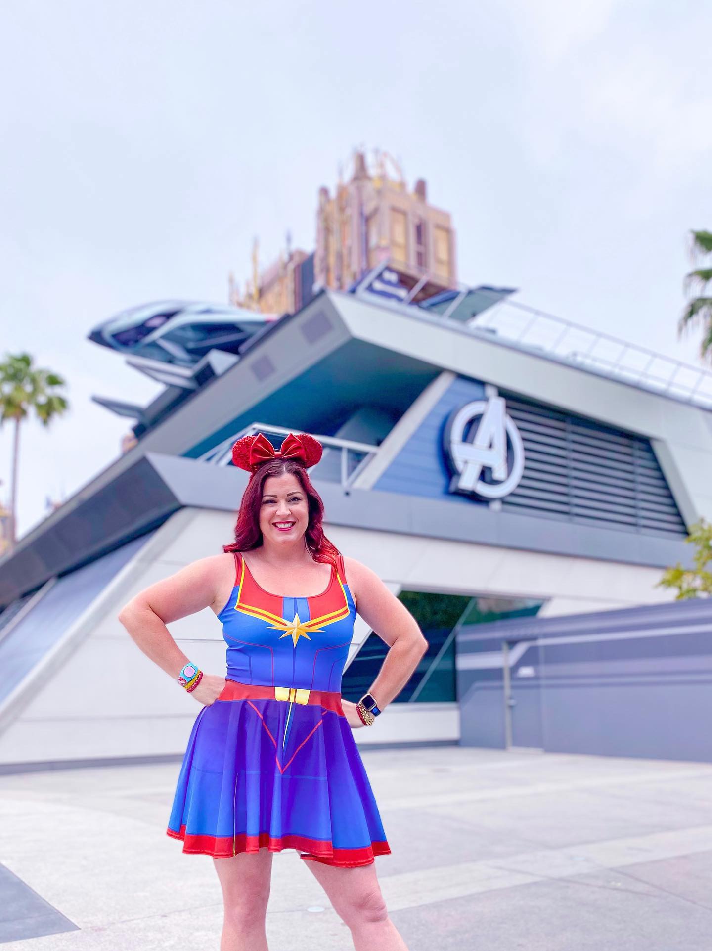 The Marvel Captain Skater Dress- Disneybounding, cosplay, running style avengers dresscaptain marvelSkater DressWrong Lever Clothing