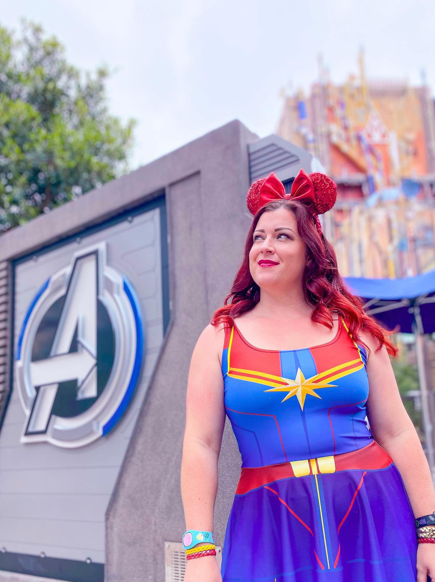The Marvel Captain Skater Dress- Disneybounding, cosplay, running style avengers dresscaptain marvelSkater DressWrong Lever Clothing