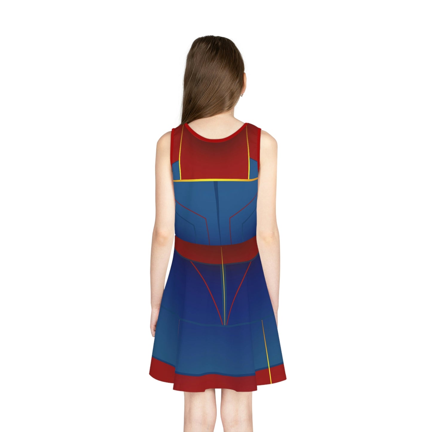 The Marvel Girls' Sleeveless Sundress All Over PrintAOPkids dressLittle Lady Shay Boutique