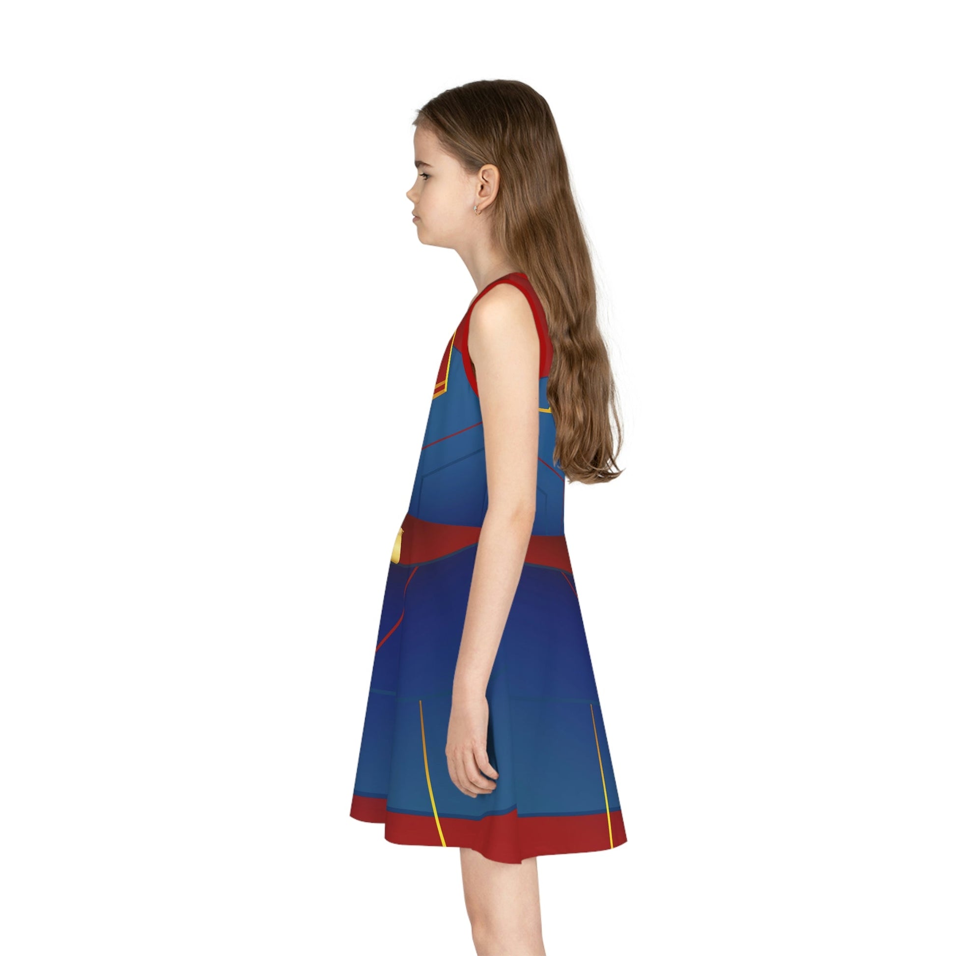 The Marvel Girls' Sleeveless Sundress All Over PrintAOPkids dressLittle Lady Shay Boutique