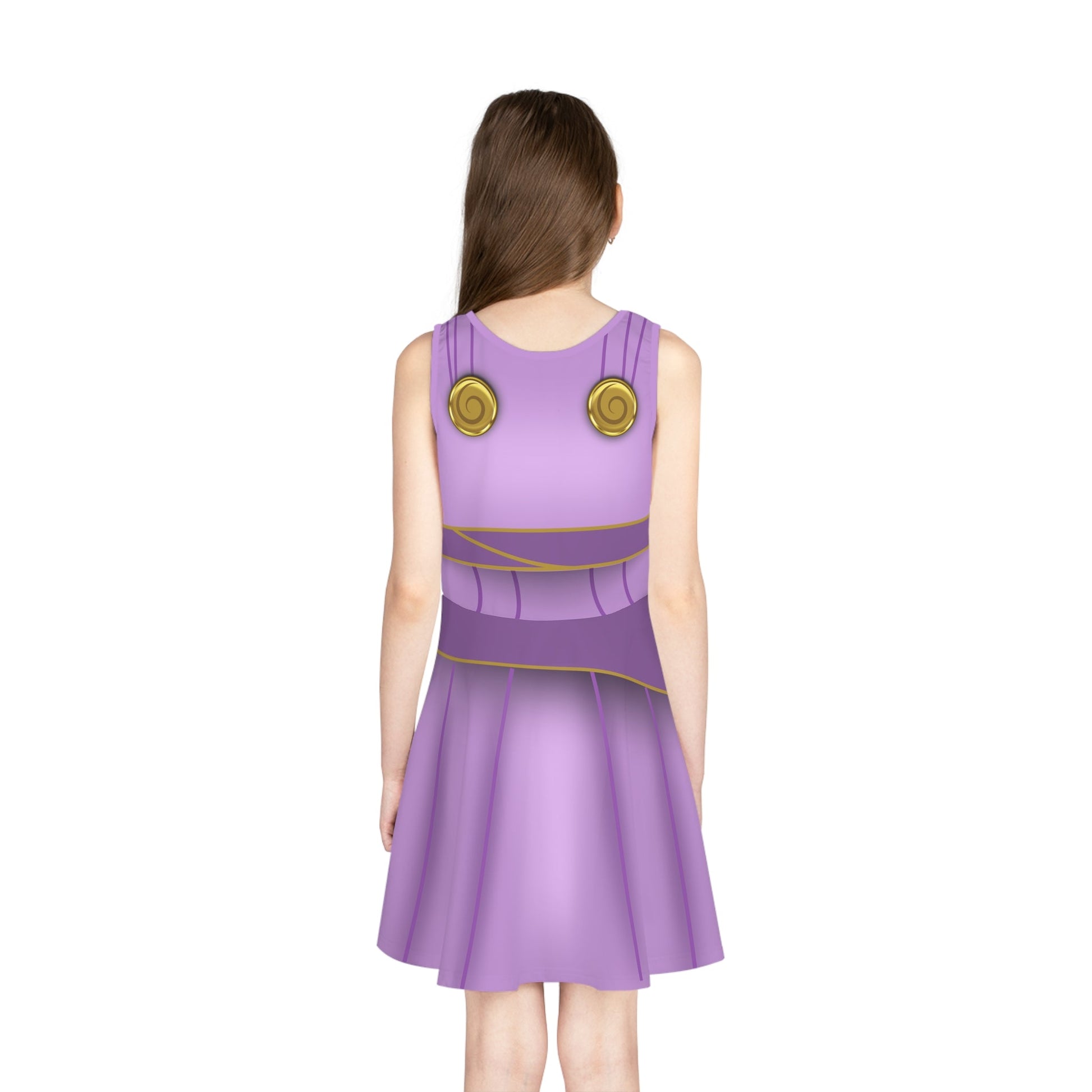 The Megara Girls' Sleeveless Sundress 90s disney moviesAll Over Printkids dressWrong Lever Clothing