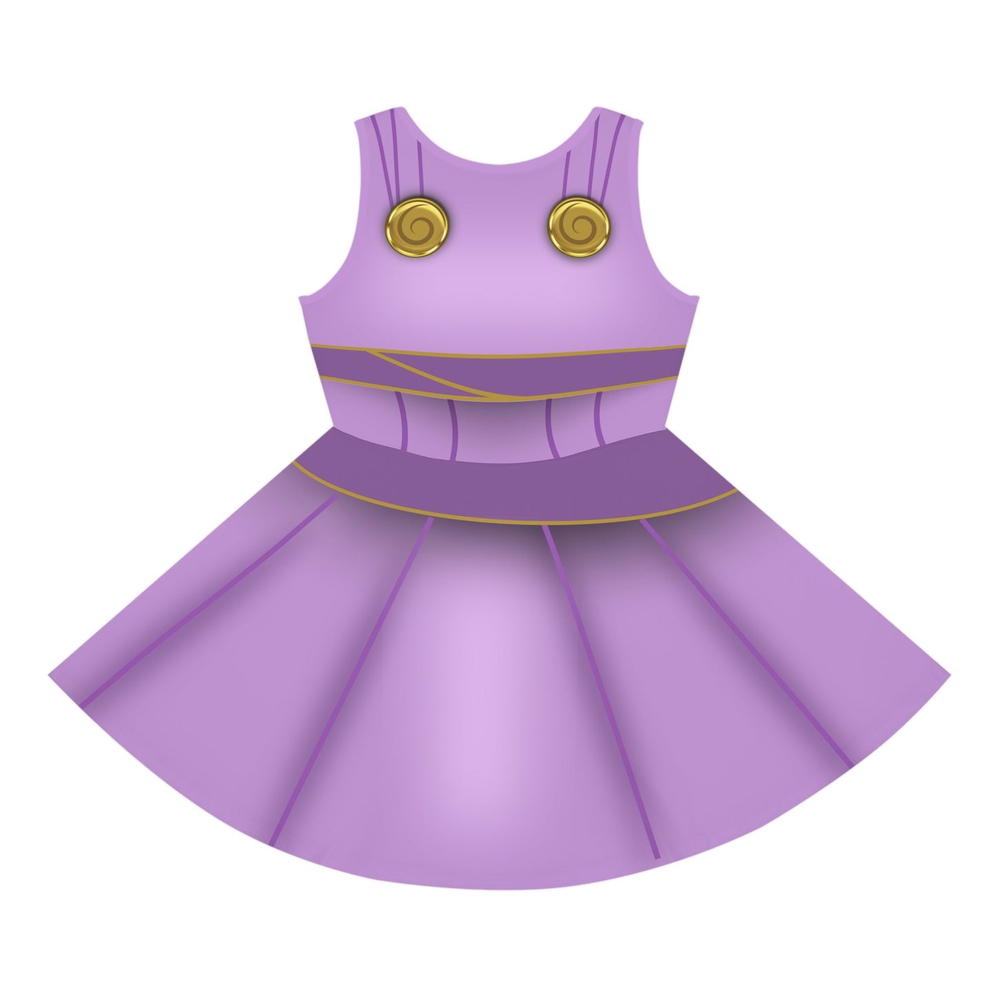 The Megara Girls' Sleeveless Sundress 90s disney moviesAll Over Printkids dressWrong Lever Clothing