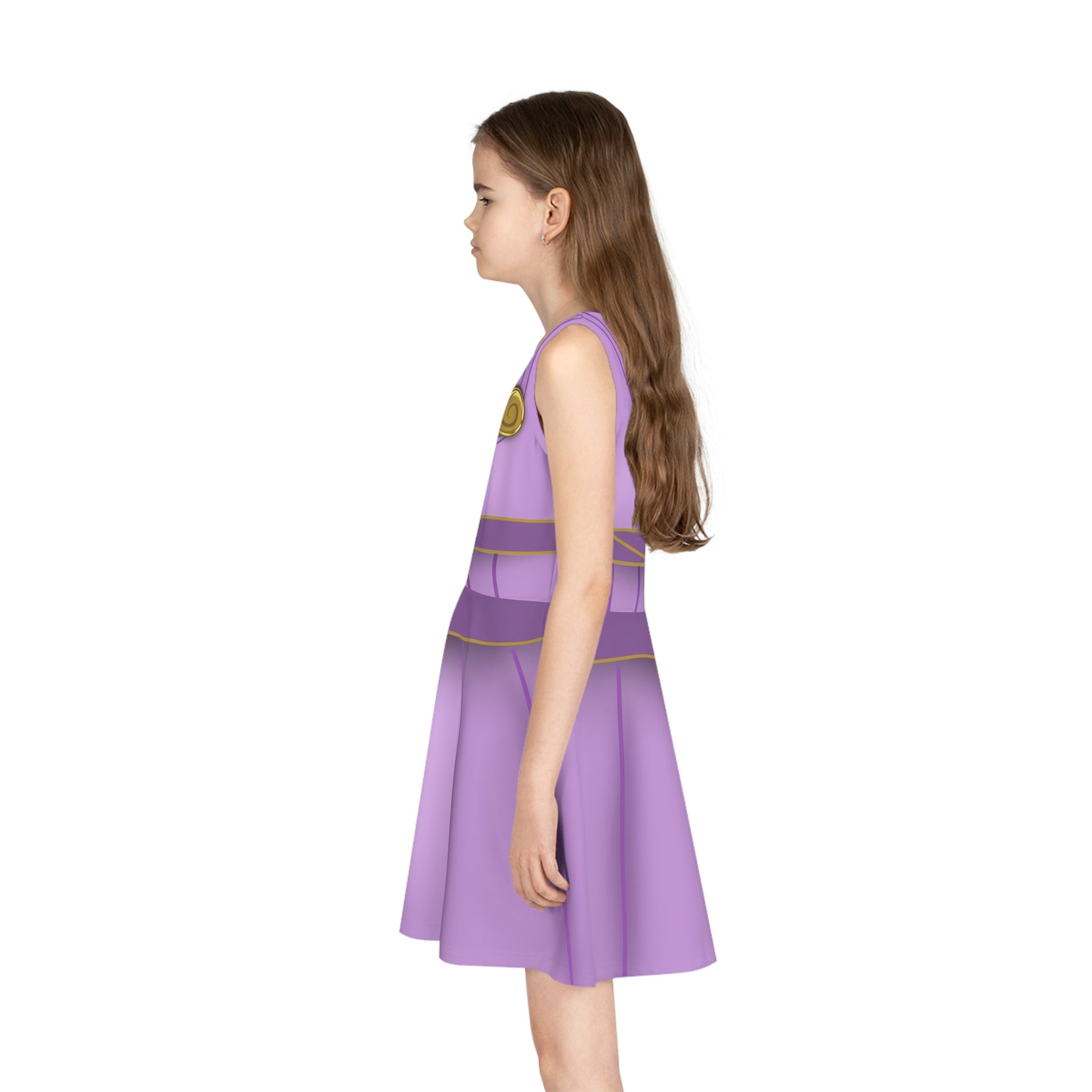 The Megara Girls' Sleeveless Sundress 90s disney moviesAll Over Printkids dressWrong Lever Clothing