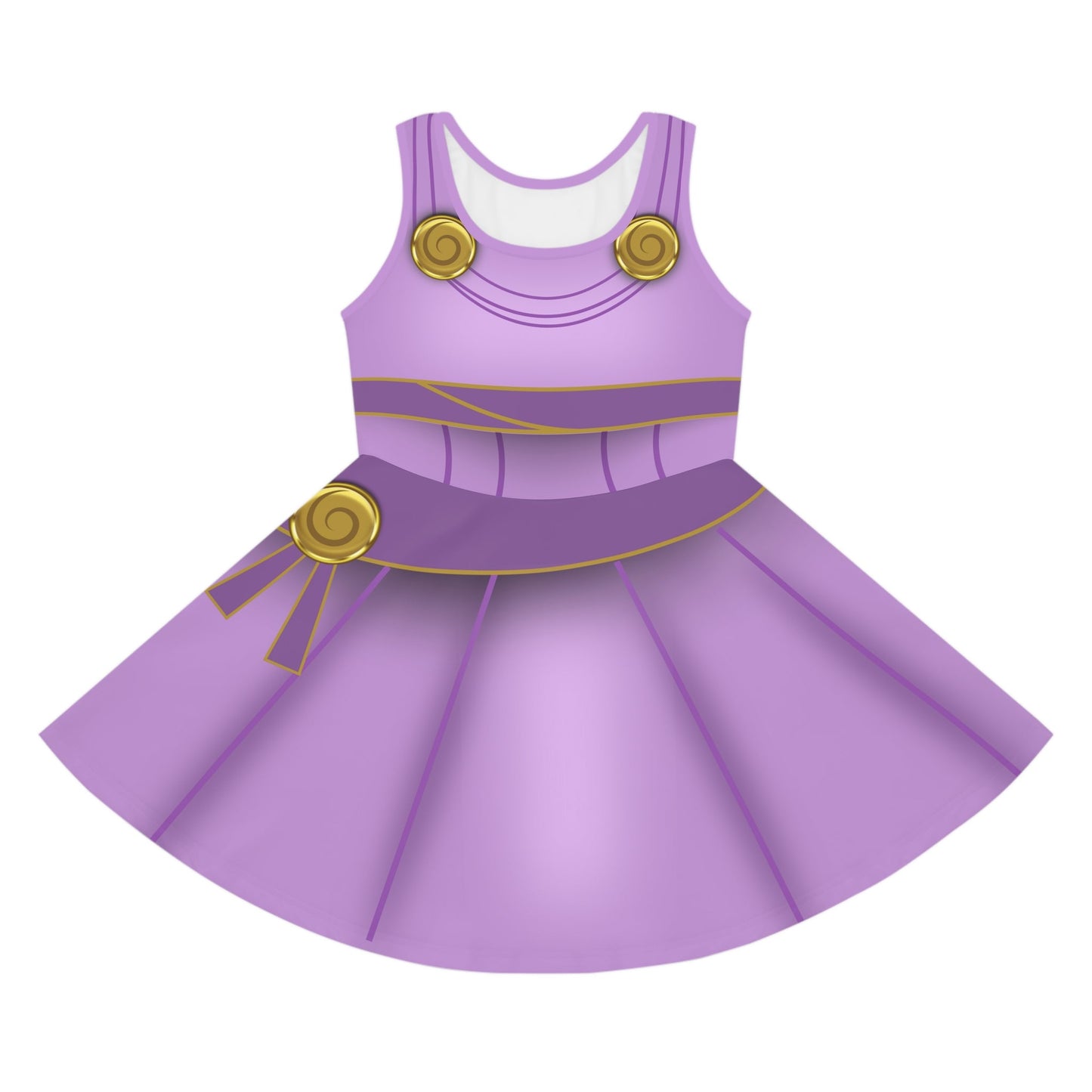 The Megara Girls' Sleeveless Sundress 90s disney moviesAll Over Printkids dressWrong Lever Clothing