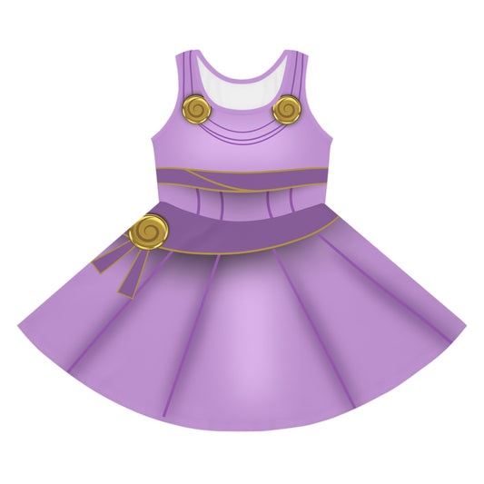 The Megara Girls' Sleeveless Sundress 90s disney moviesAll Over Printkids dressWrong Lever Clothing