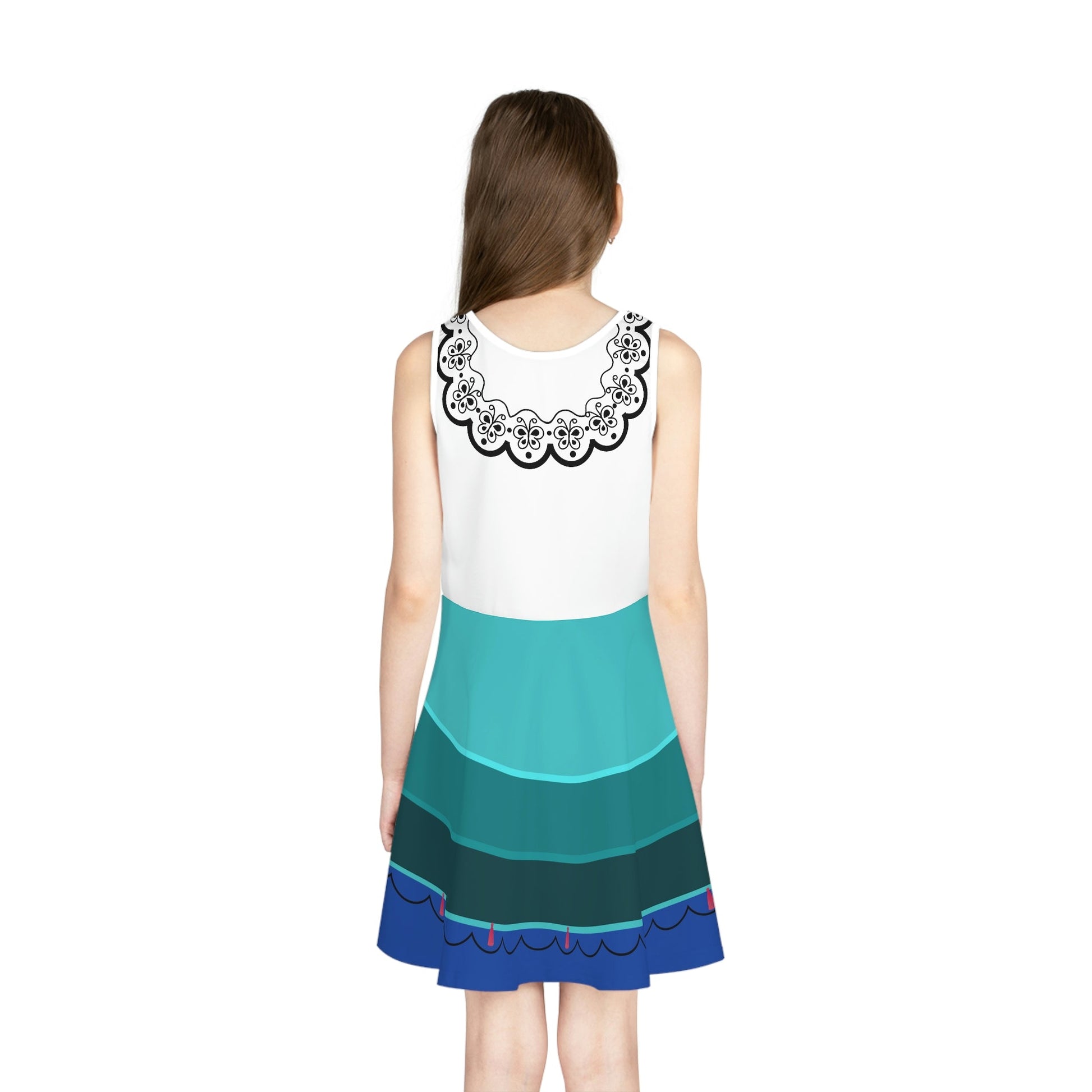 The Mirabel Girls' Sleeveless Sundress (AOP) All Over PrintAOPkids dressLittle Lady Shay Boutique