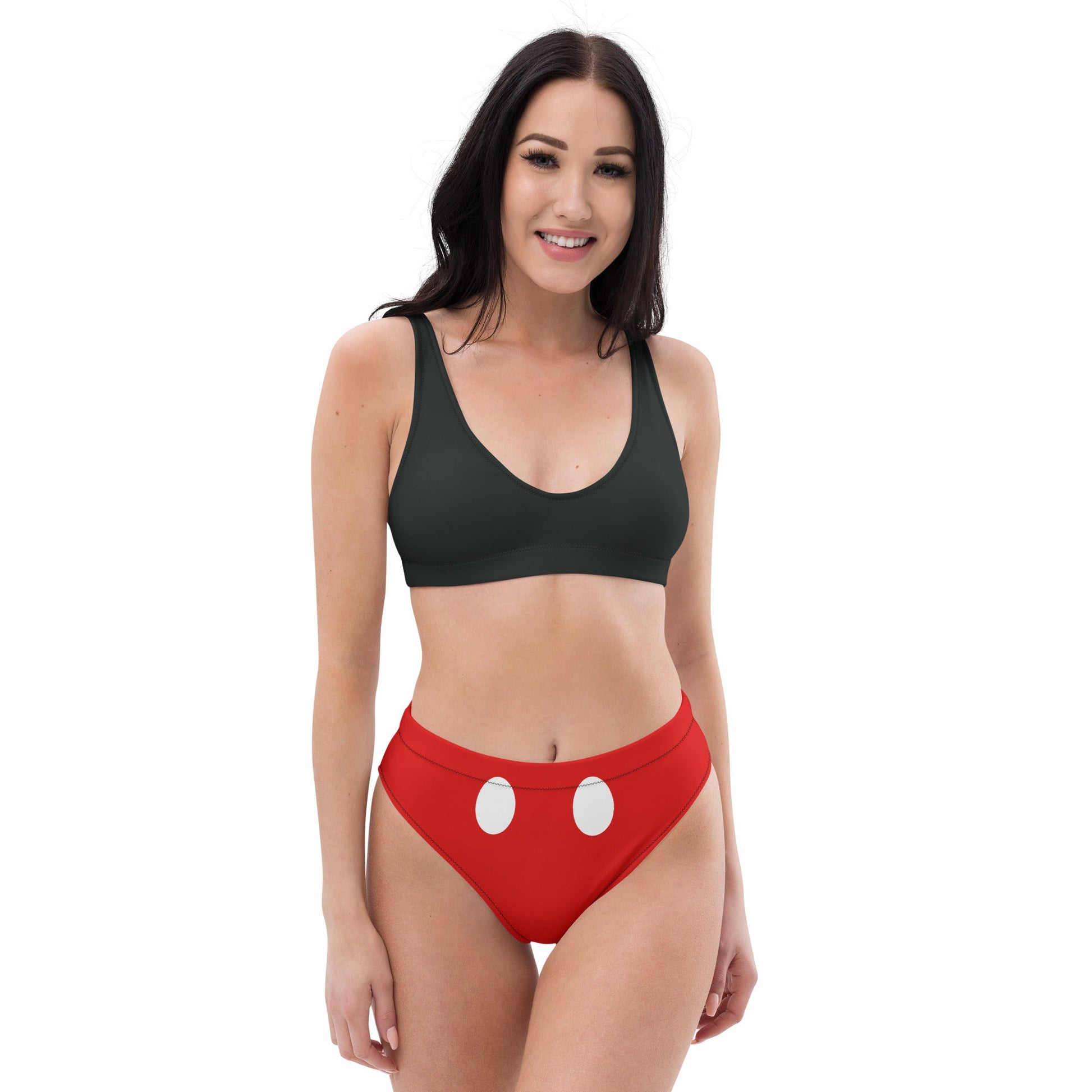 The Mouse Recycled high-waisted bikini adult disneycruise line swimmingWrong Lever Clothing