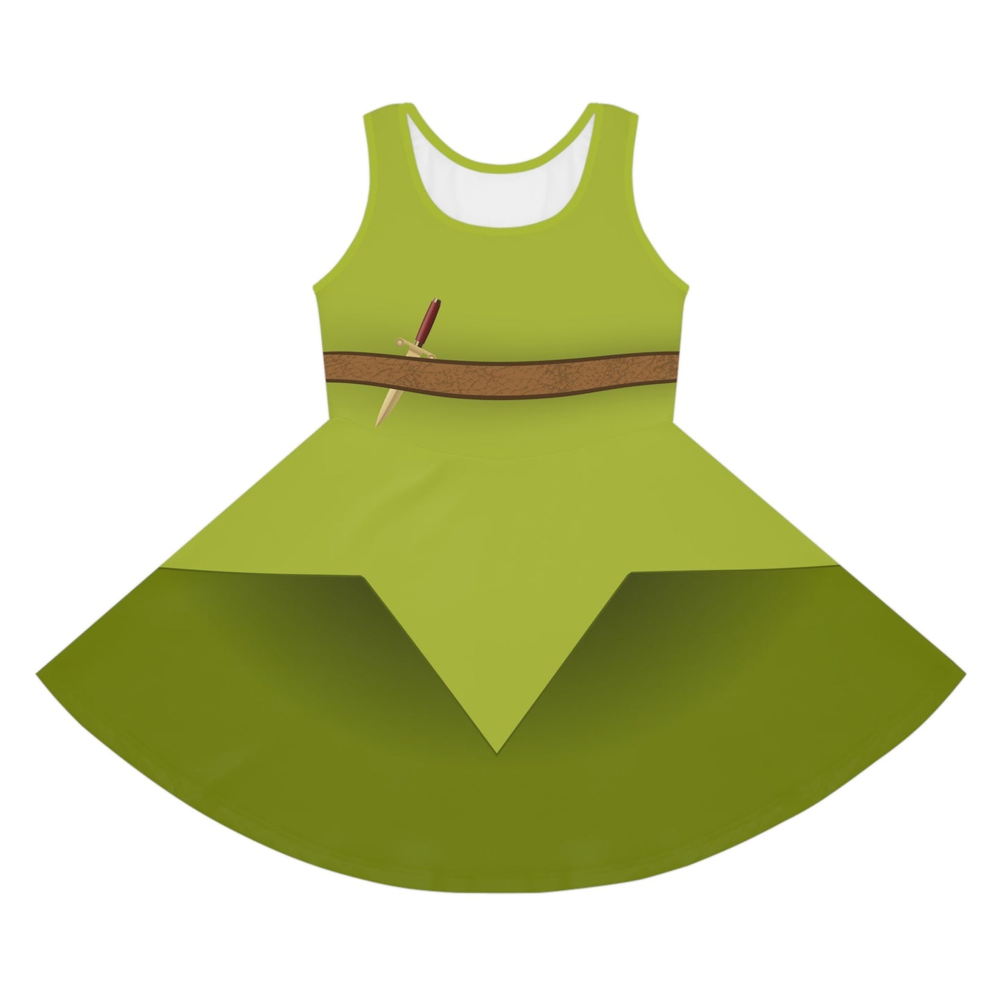 The Pan Girls' Sleeveless Sundress All Over PrintAOPAll Over PrintsWrong Lever Clothing
