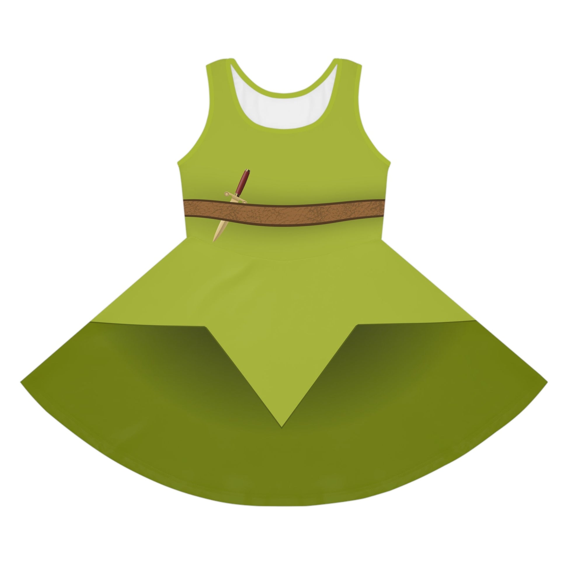 The Pan Girls' Sleeveless Sundress All Over PrintAOPAll Over PrintsWrong Lever Clothing