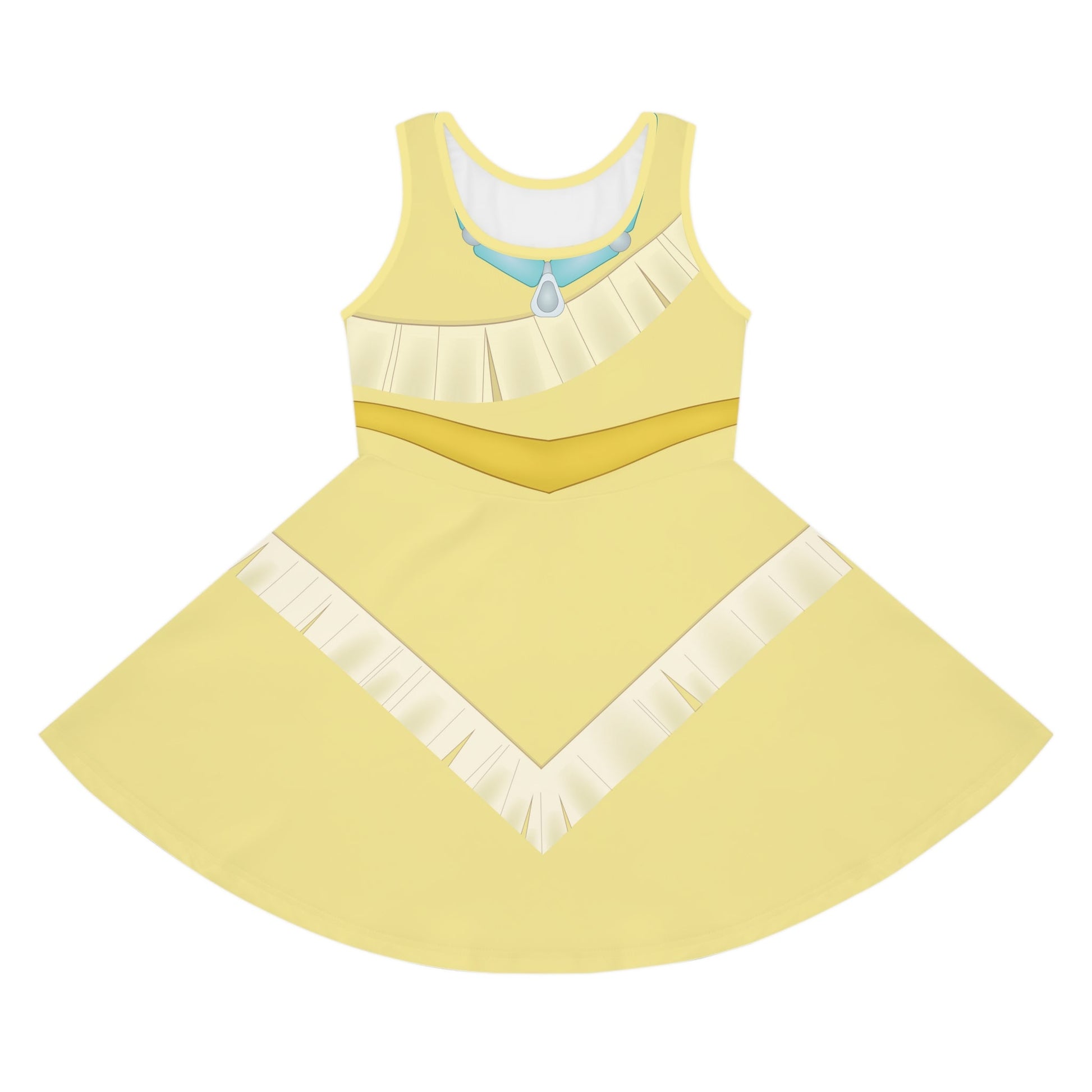 The Pocahontas Inspired Girls' Sleeveless Sundress All Over PrintAOPkids dressLittle Lady Shay Boutique