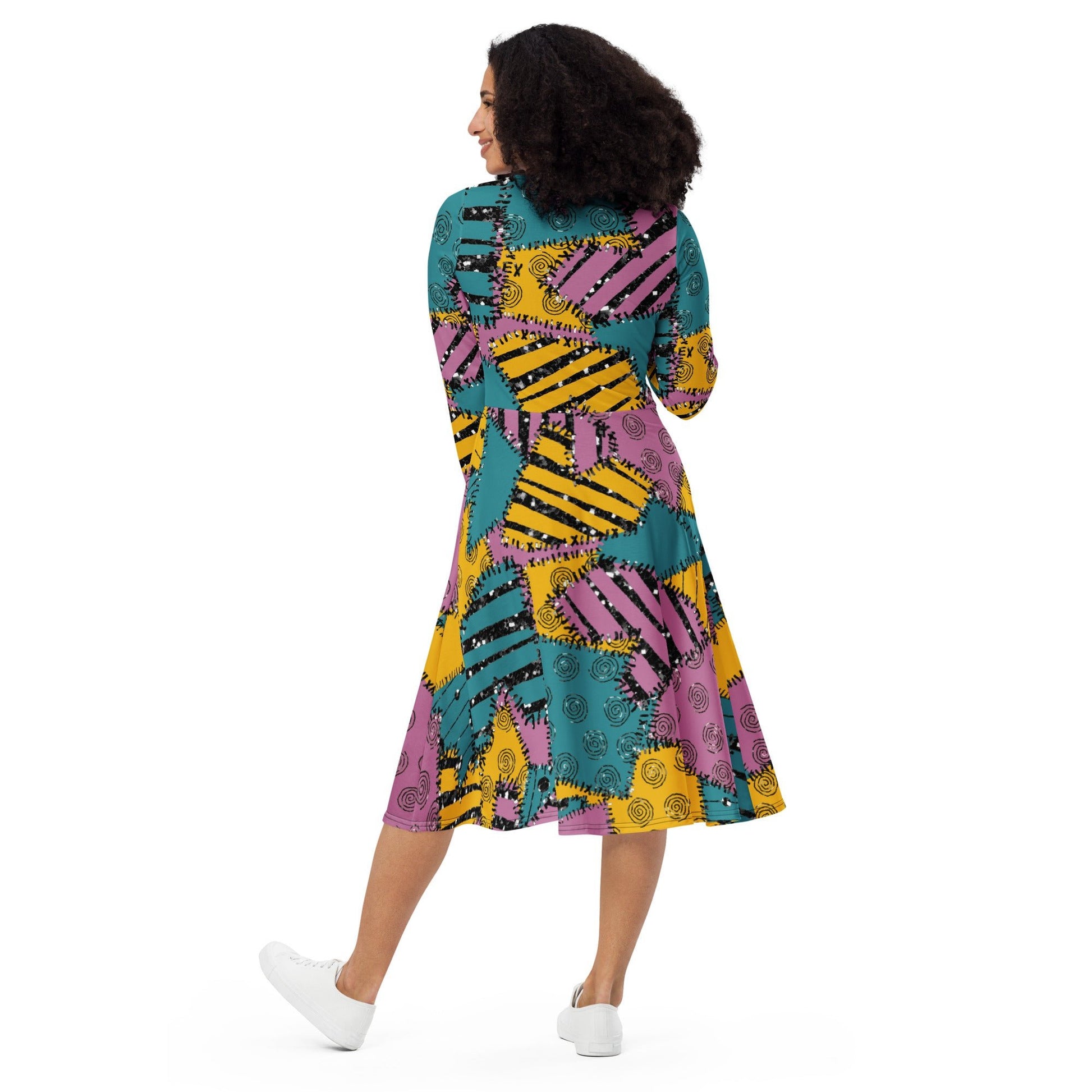 The Sally long sleeve midi dress disney costumedisney halloweenLittle Lady Shay Boutique