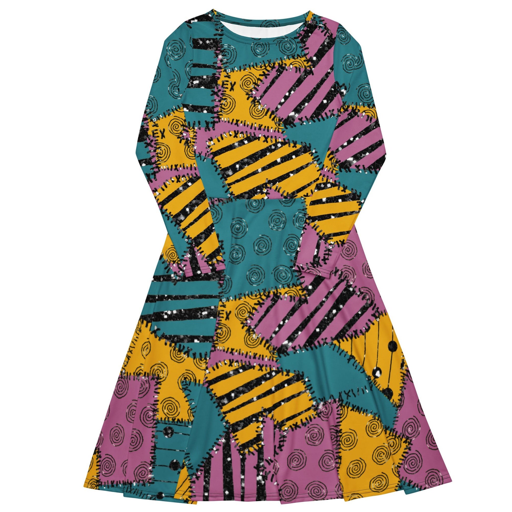 The Sally long sleeve midi dress disney costumedisney halloweenLittle Lady Shay Boutique