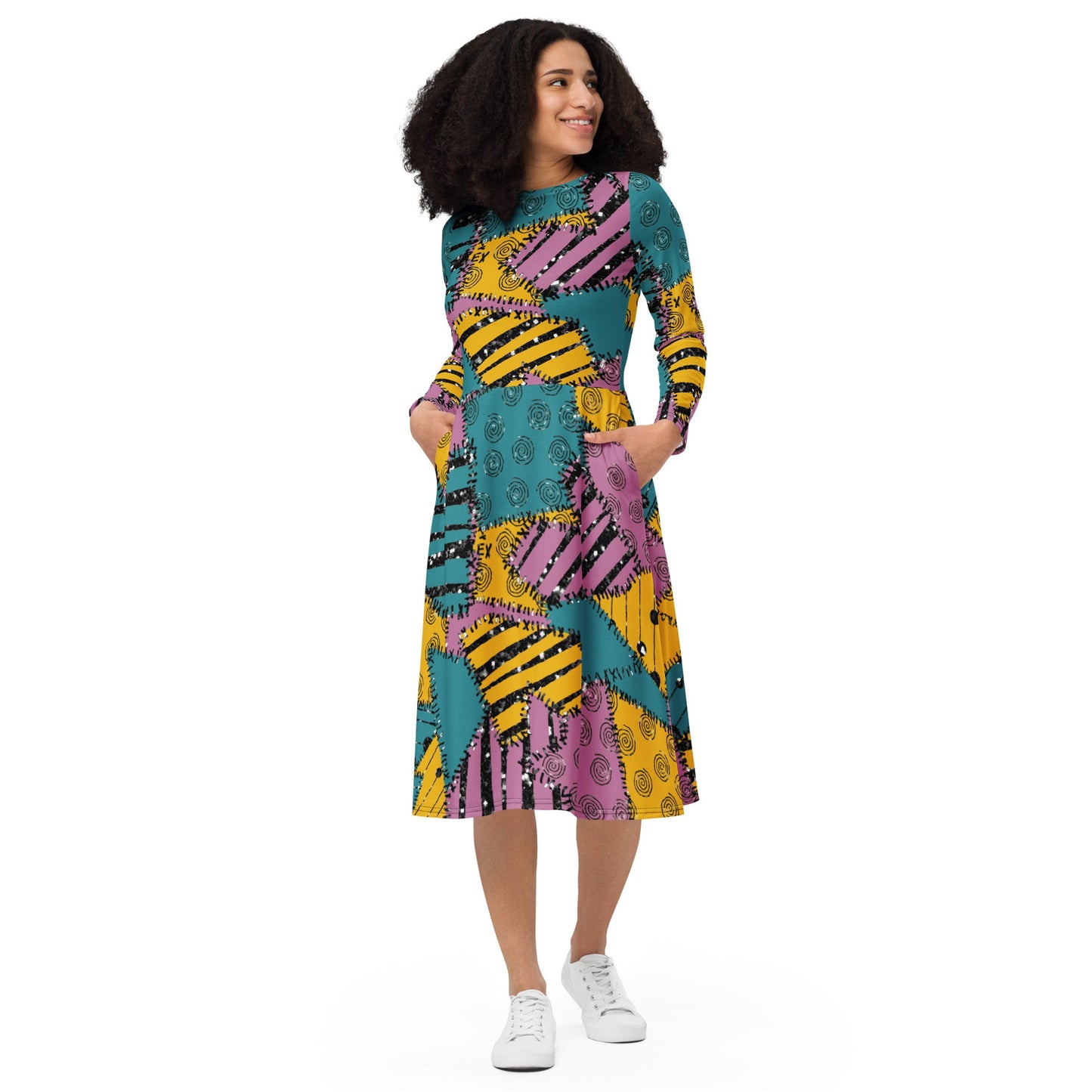 The Sally long sleeve midi dress disney costumedisney halloweenLittle Lady Shay Boutique