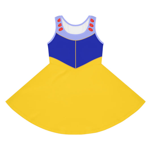 The Snow Girls' Sleeveless Sundress All Over PrintAOPkids dressWrong Lever Clothing