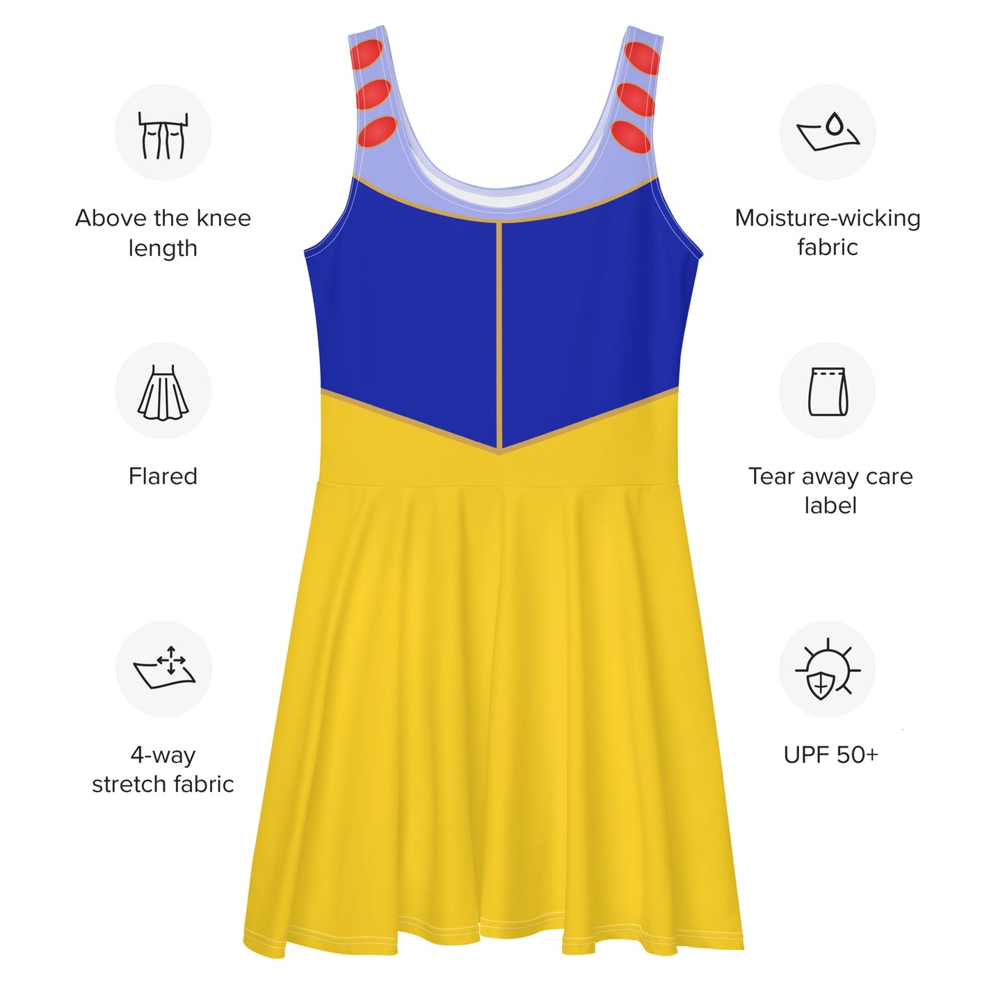 The Snow Skater Dress adult snow whiteathletic princess styleWrong Lever Clothing