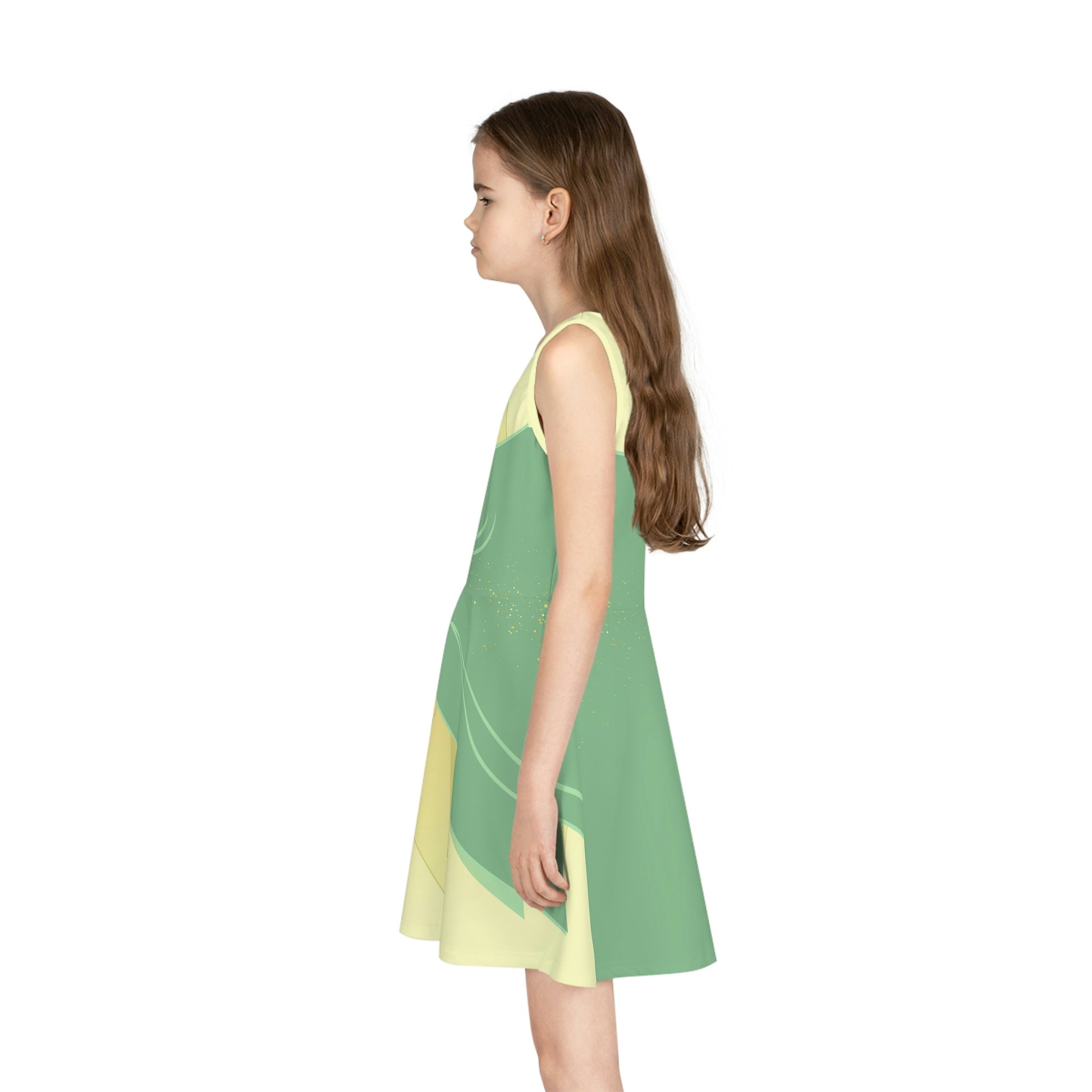 The Tiana Girls' Sleeveless Sundress (AOP) All Over PrintAOPkids dressWrong Lever Clothing