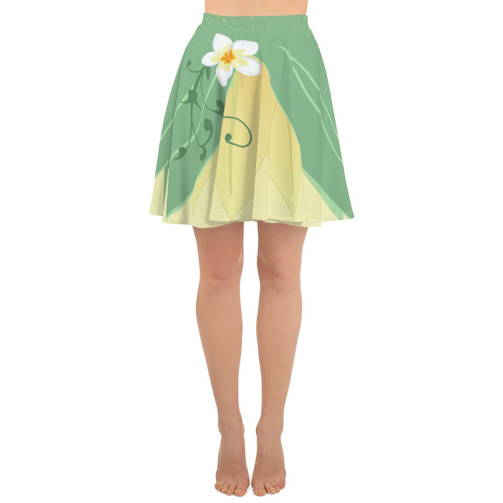 The Tiana Skater Skirt 100 years of wonderadult disney princessSkater SkirtWrong Lever Clothing