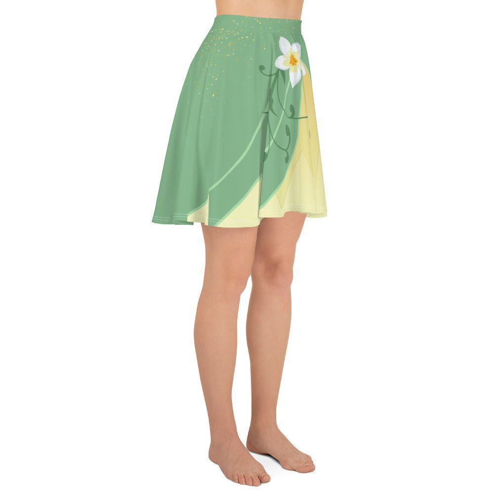 The Tiana Skater Skirt 100 years of wonderadult disney princessSkater SkirtWrong Lever Clothing