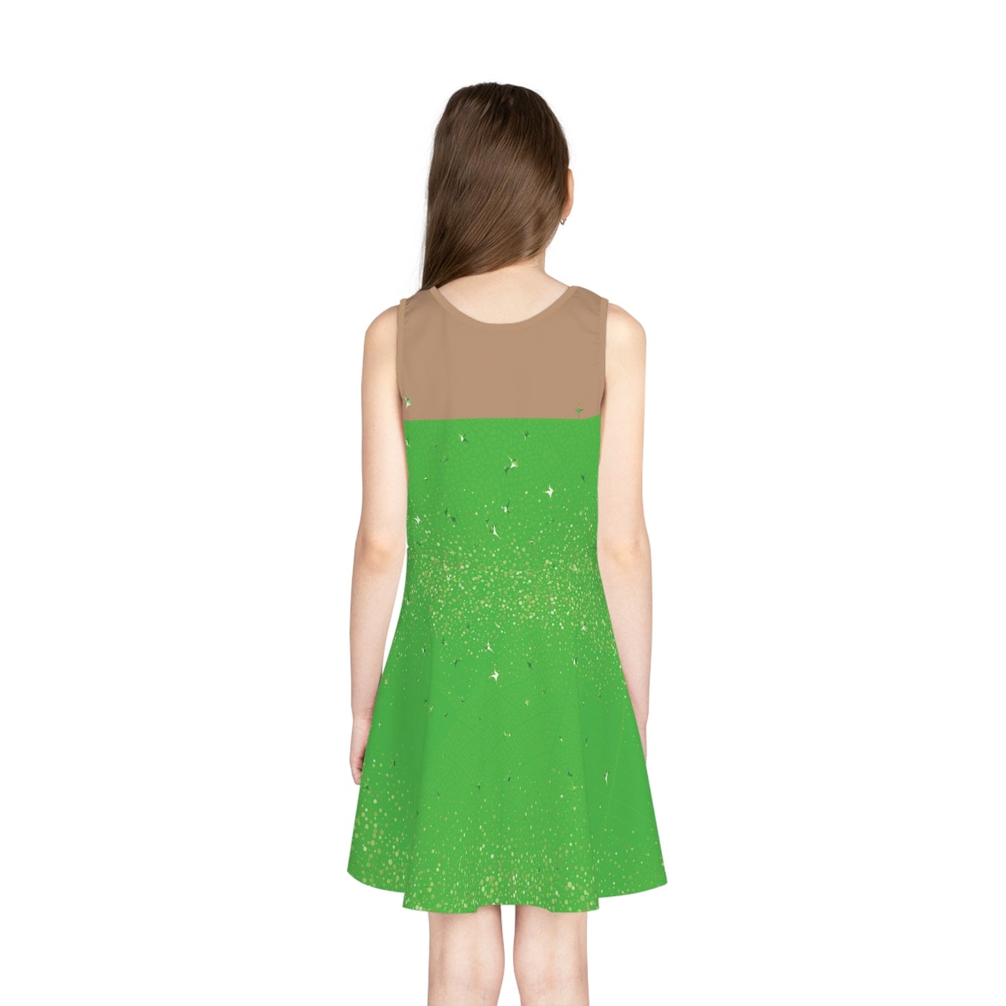 The Tinker Fairy Girls' Sleeveless Sundress All Over PrintAOPAll Over PrintsLittle Lady Shay Boutique