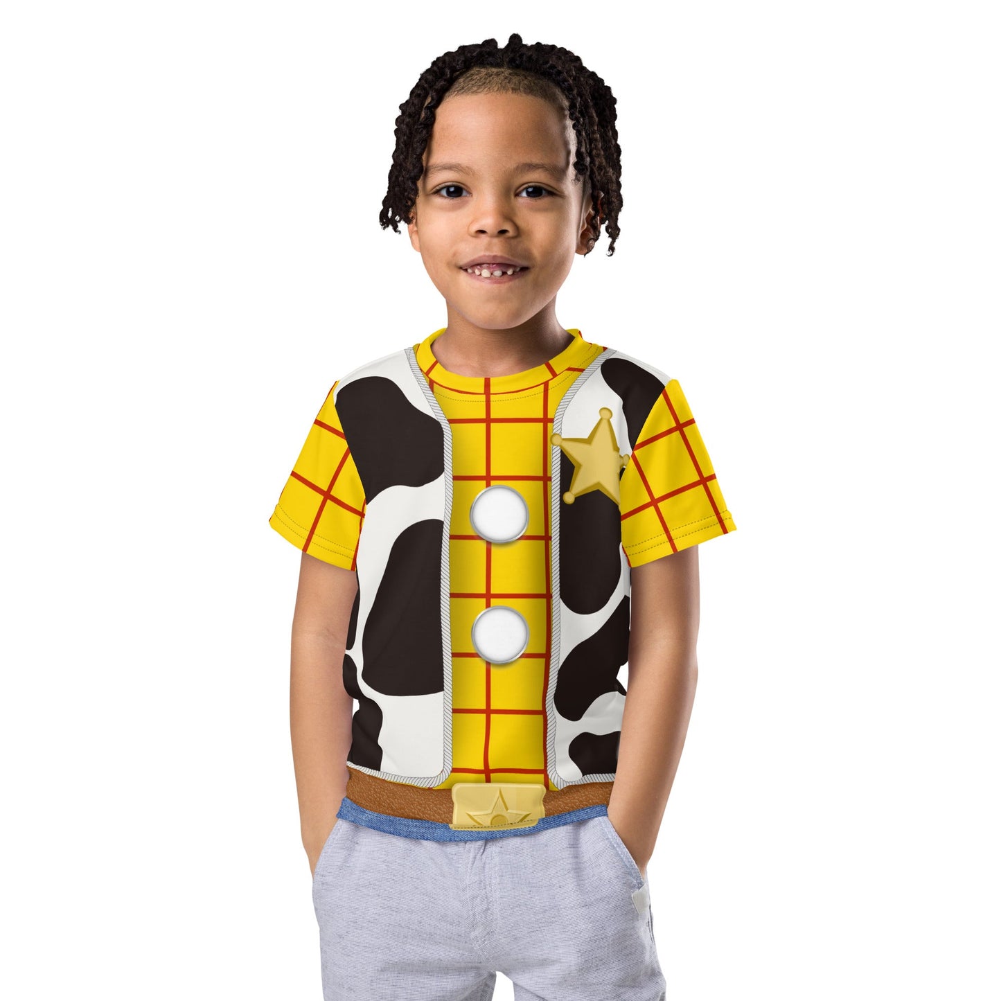 The Toy Cowboy Kids crew neck t-shirt- Cosplay, Bounding, Costume cosplaycowboy topKids T-ShirtWrong Lever Clothing