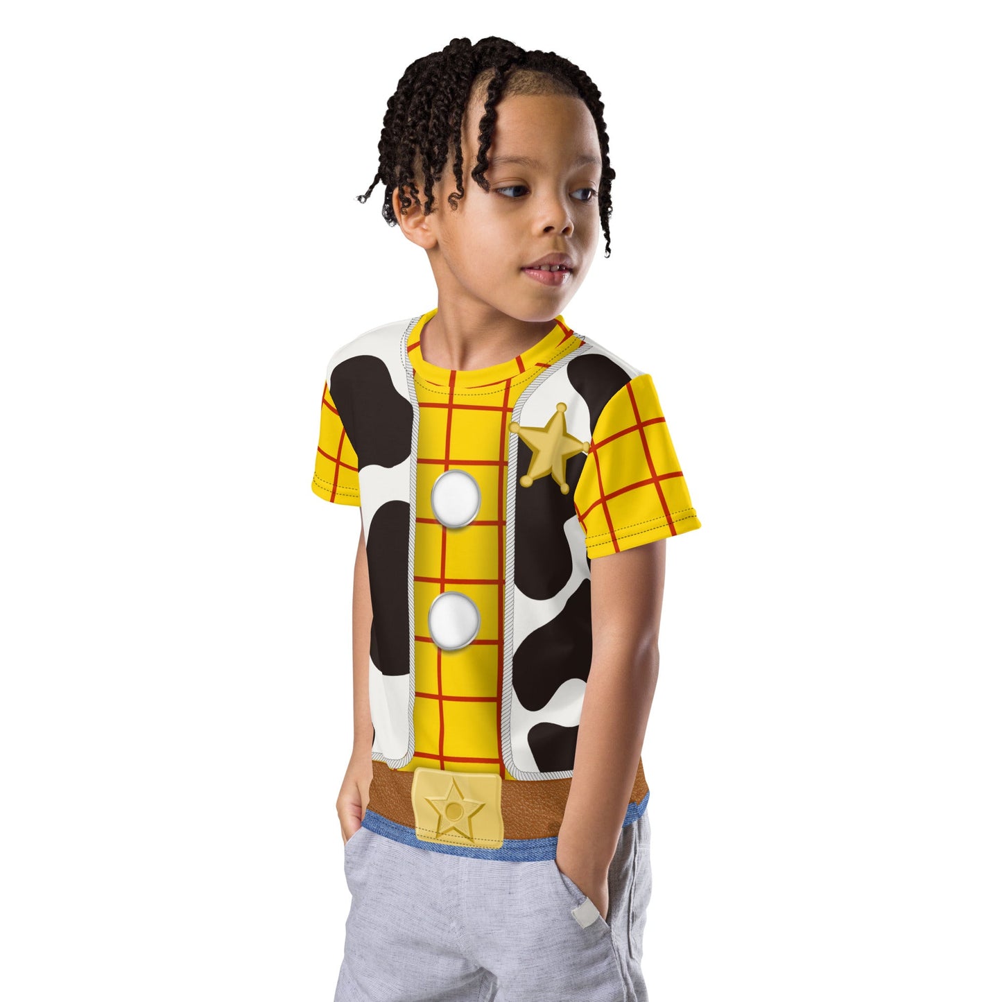 The Toy Cowboy Kids crew neck t-shirt- Cosplay, Bounding, Costume cosplaycowboy topKids T-ShirtWrong Lever Clothing