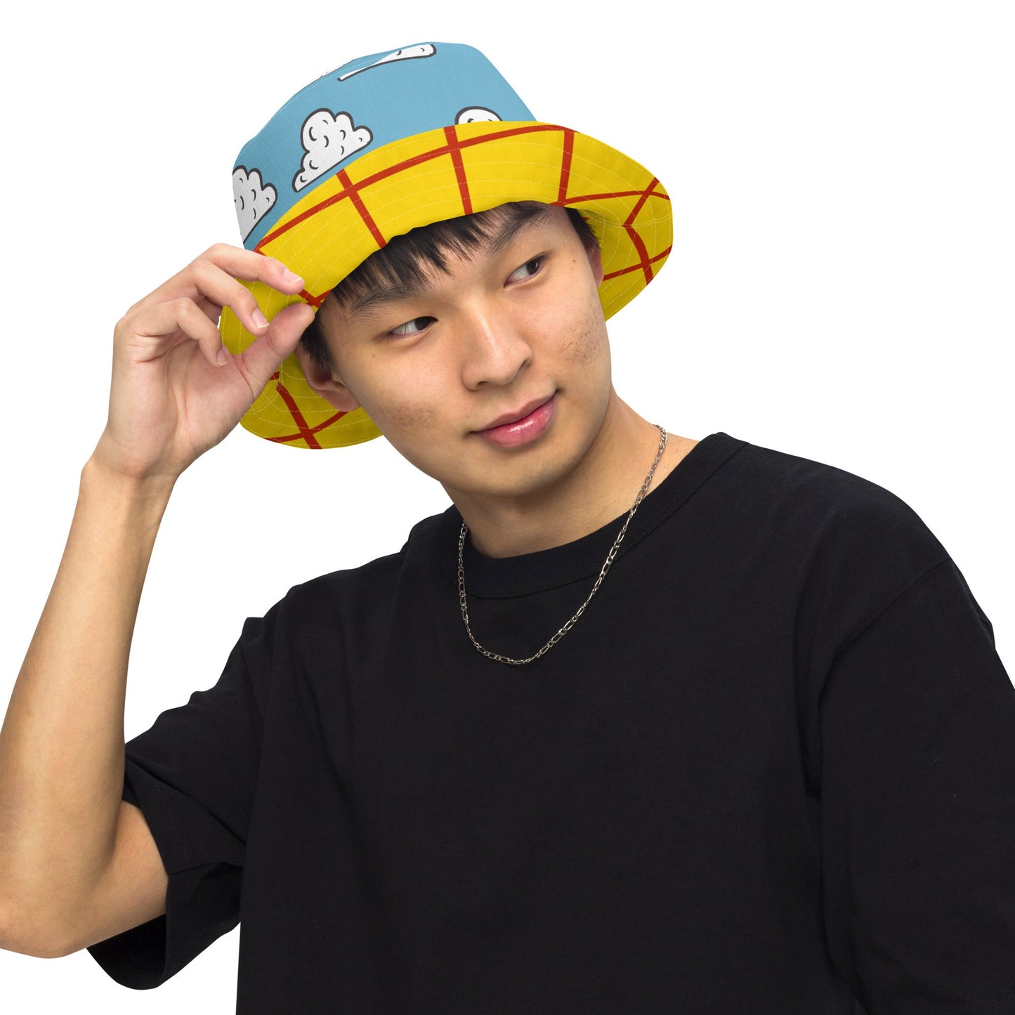 The Toys inspired Reversible bucket hat andy's room cloudsandy's room styleHatLittle Lady Shay Boutique