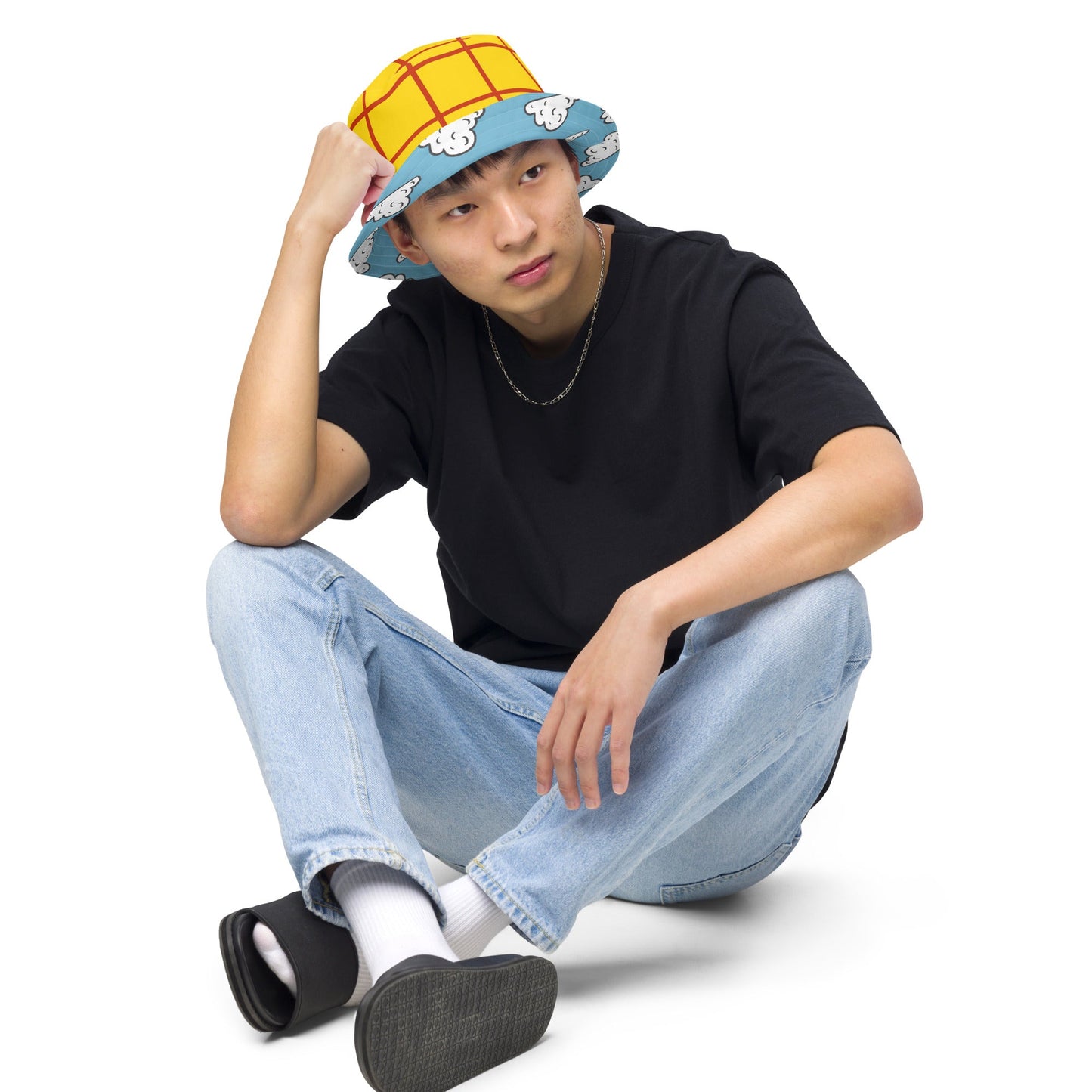 The Toys inspired Reversible bucket hat andy's room cloudsandy's room styleHatLittle Lady Shay Boutique