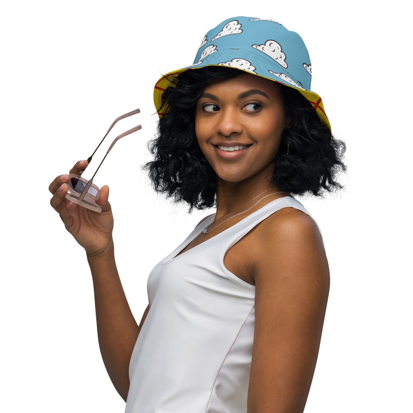 The Toys inspired Reversible bucket hat andy's room cloudsandy's room styleHatLittle Lady Shay Boutique