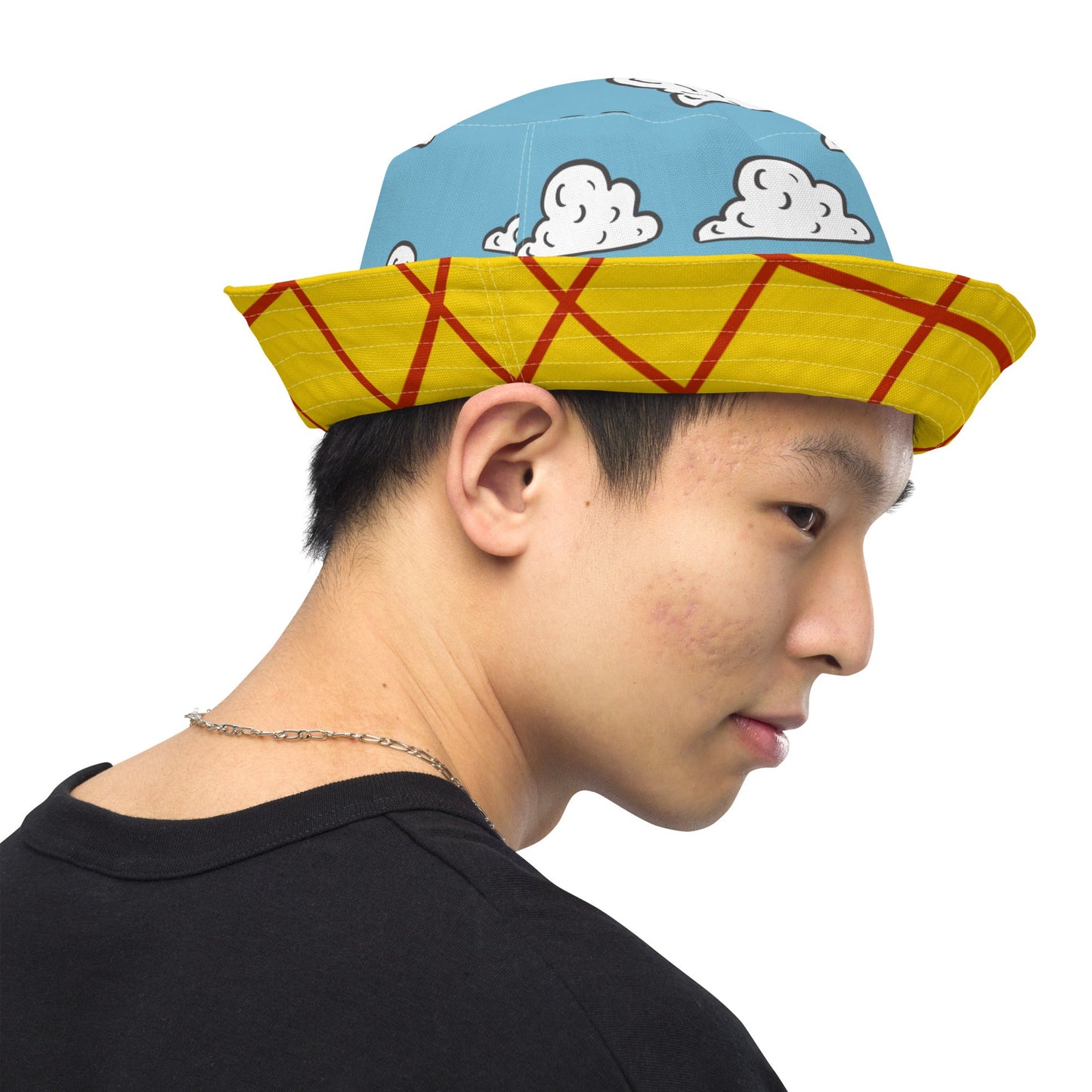 The Toys inspired Reversible bucket hat andy's room cloudsandy's room styleHatLittle Lady Shay Boutique