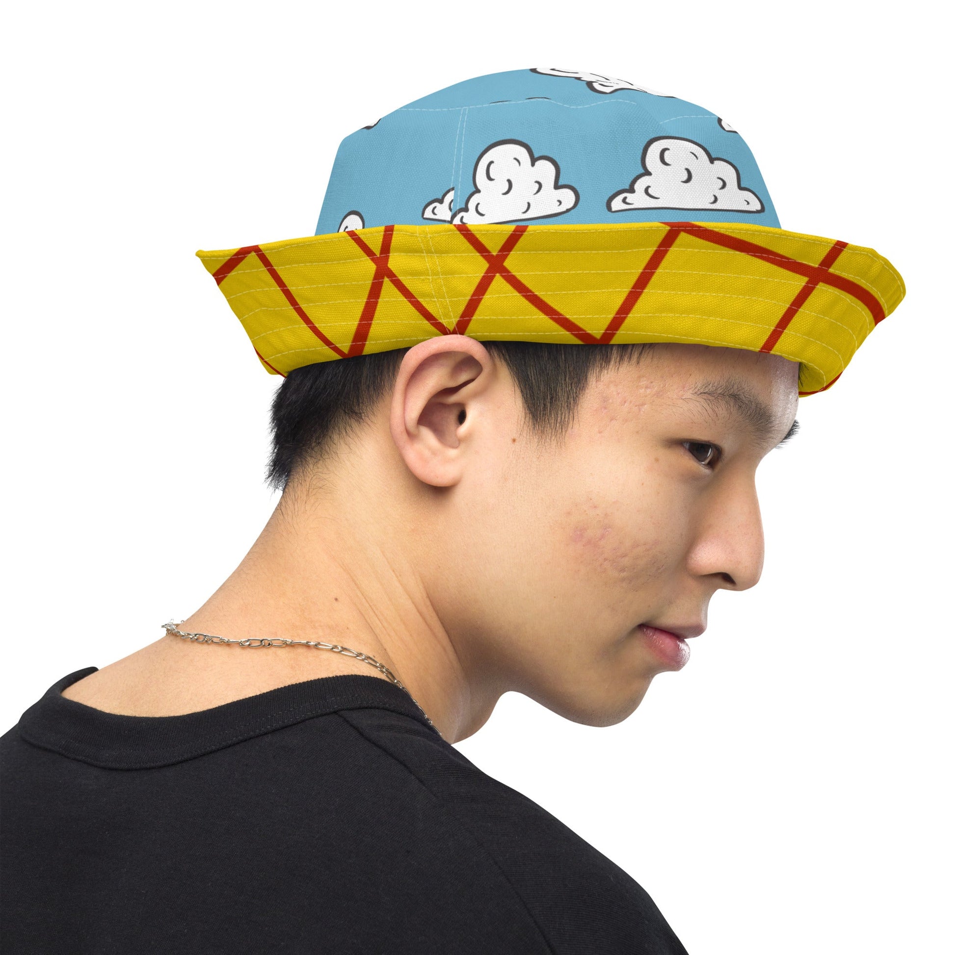 The Toys inspired Reversible bucket hat andy's room cloudsandy's room styleHatLittle Lady Shay Boutique