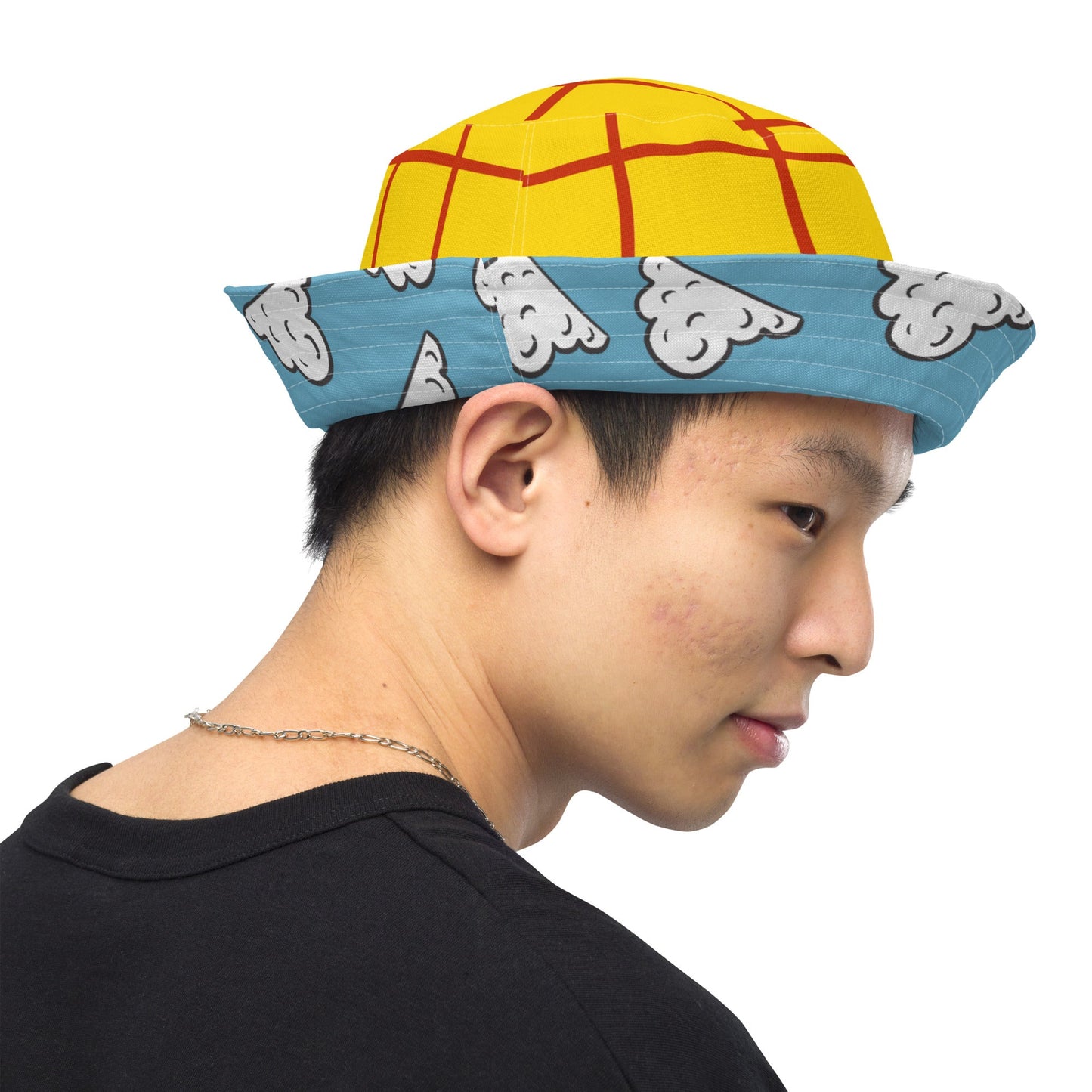The Toys inspired Reversible bucket hat andy's room cloudsandy's room styleHatLittle Lady Shay Boutique