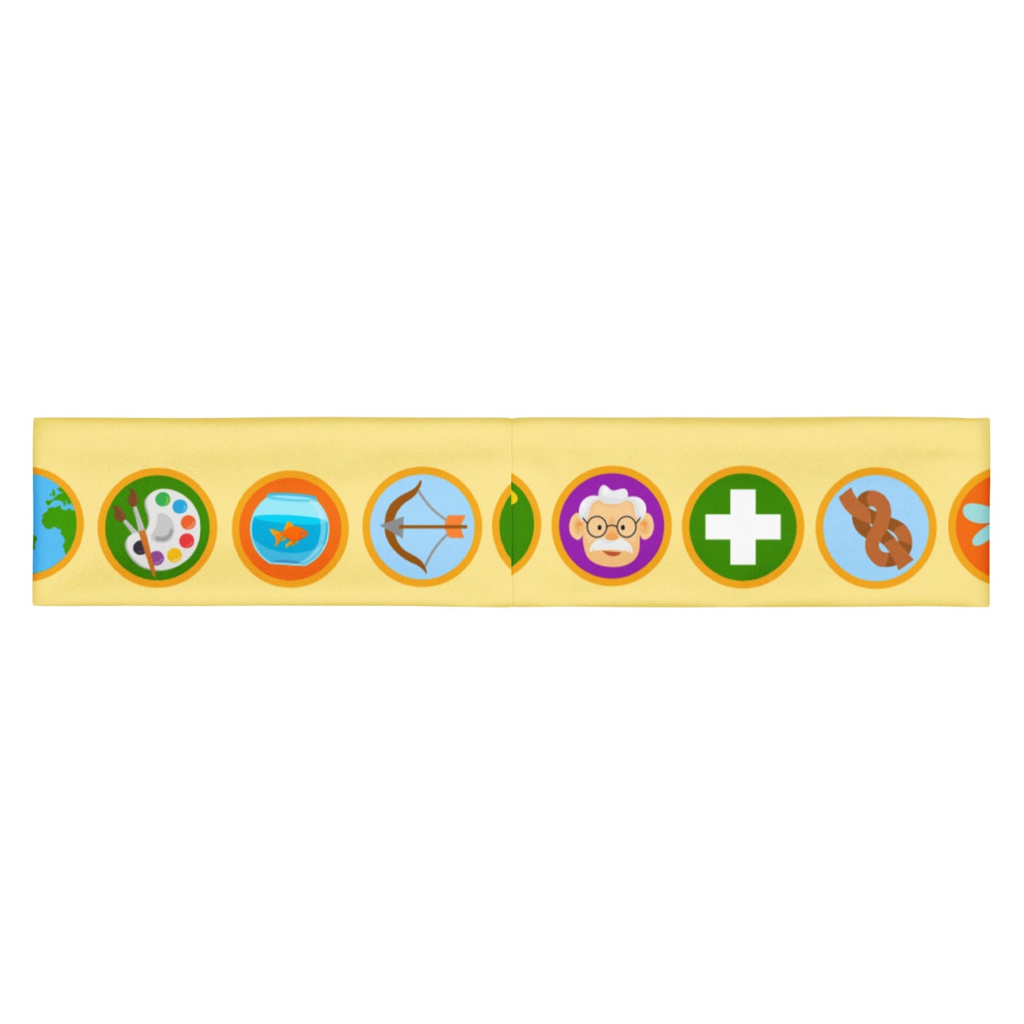 The Wilderness Badge Headband- Running Costume, Scout Badges, Hiking Headband badge skirtdisney halloweenHatLittle Lady Shay Boutique