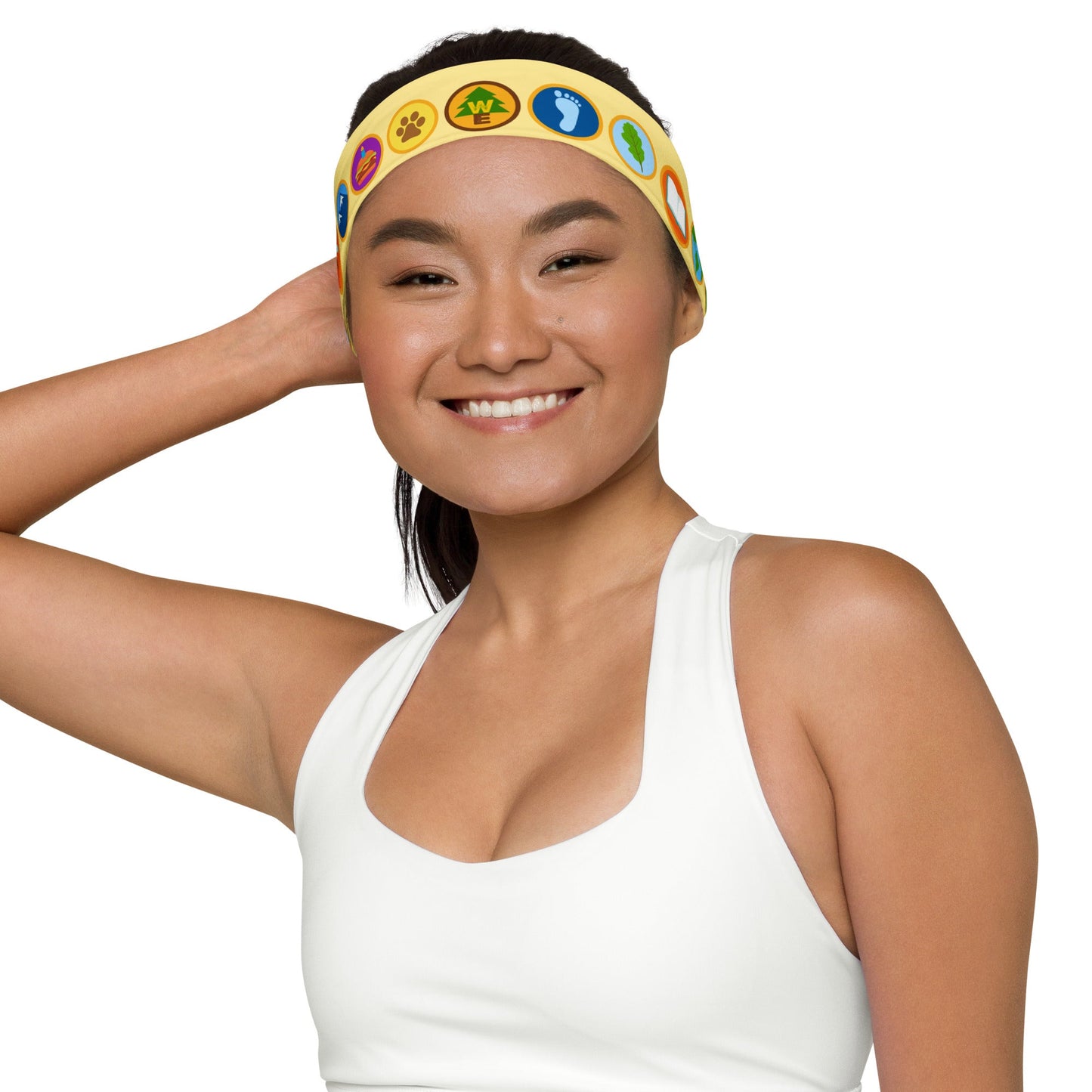 The Wilderness Badge Headband- Running Costume, Scout Badges, Hiking Headband badge skirtdisney halloweenHatLittle Lady Shay Boutique