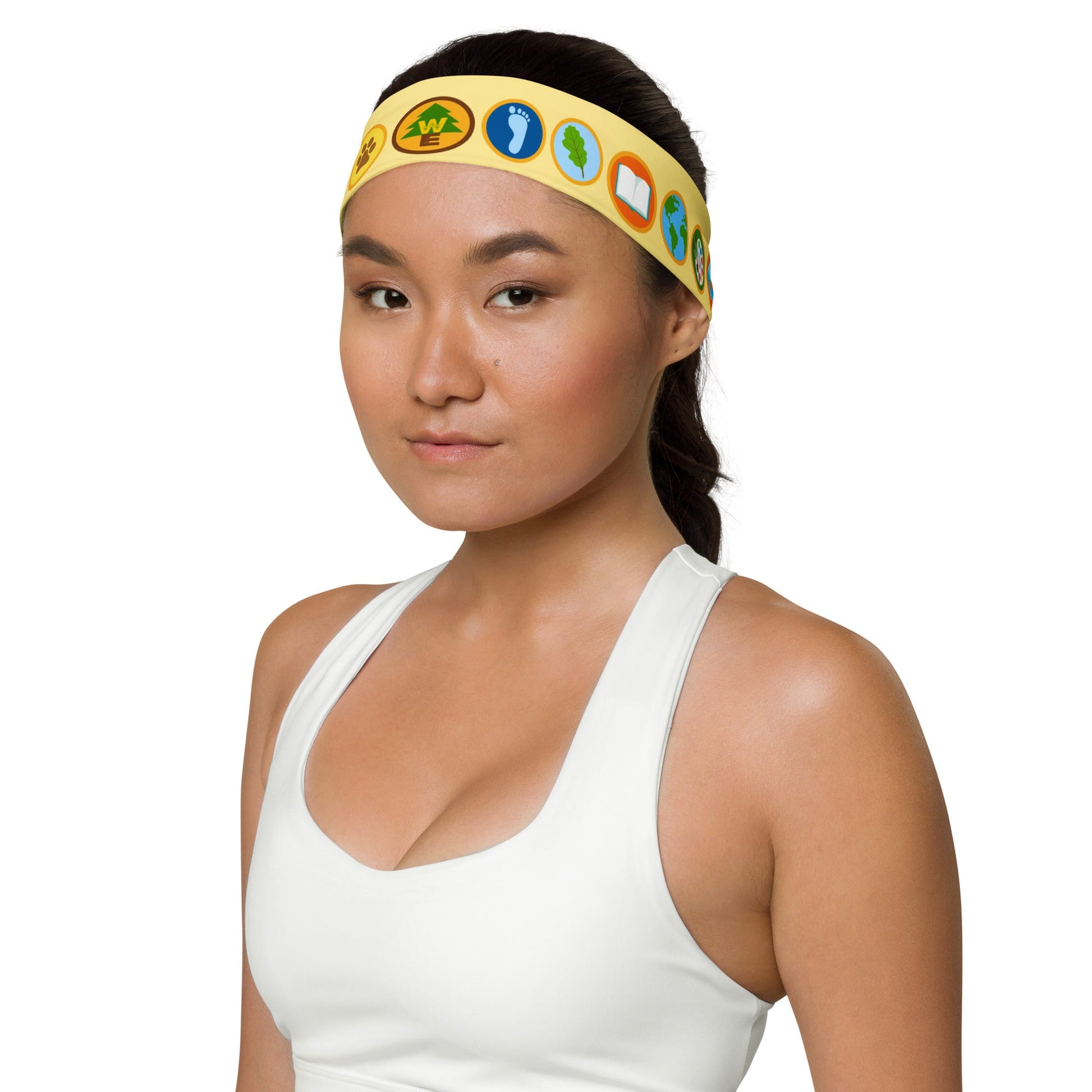 The Wilderness Badge Headband- Running Costume, Scout Badges, Hiking Headband badge skirtdisney halloweenHatLittle Lady Shay Boutique