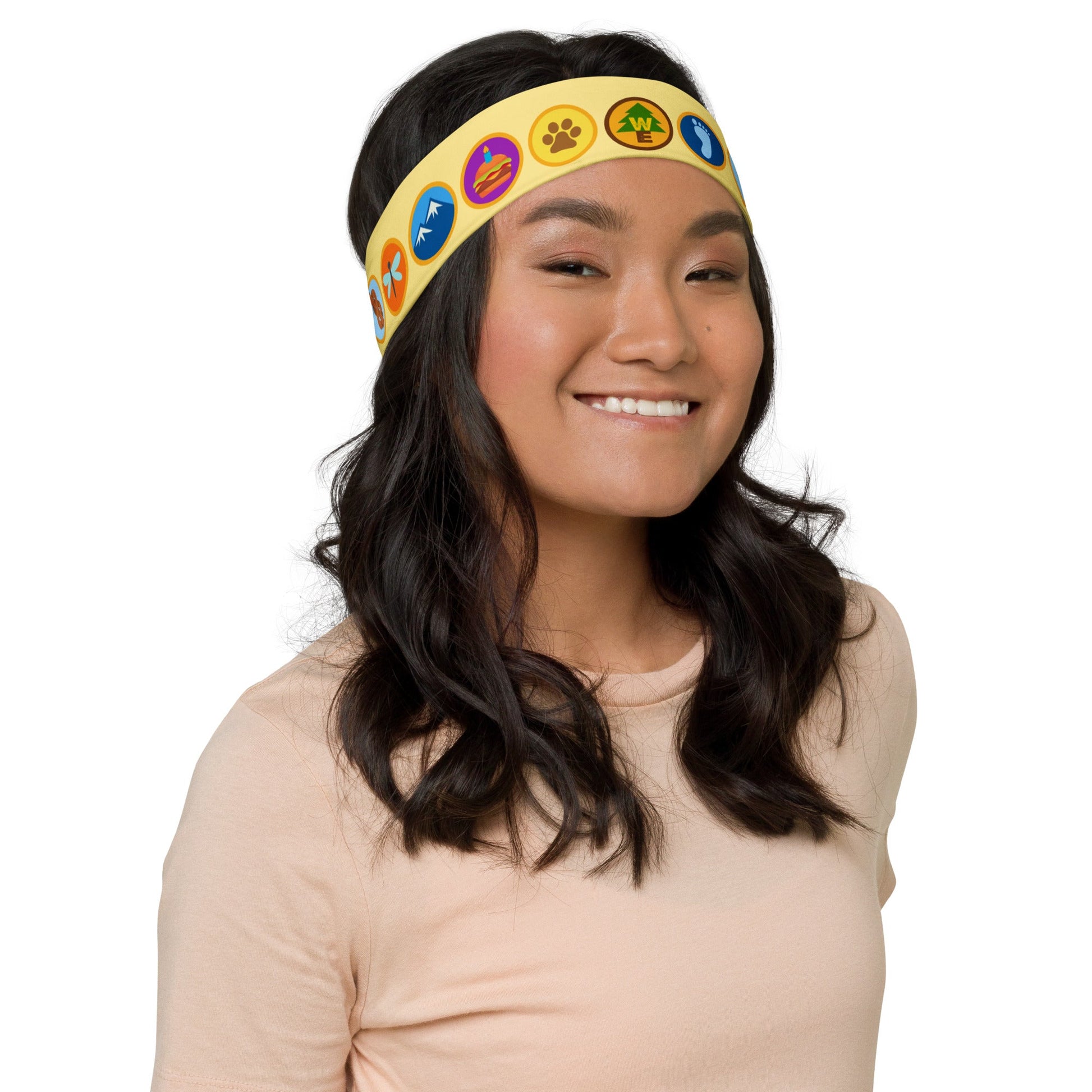 The Wilderness Badge Headband- Running Costume, Scout Badges, Hiking Headband badge skirtdisney halloweenHatLittle Lady Shay Boutique