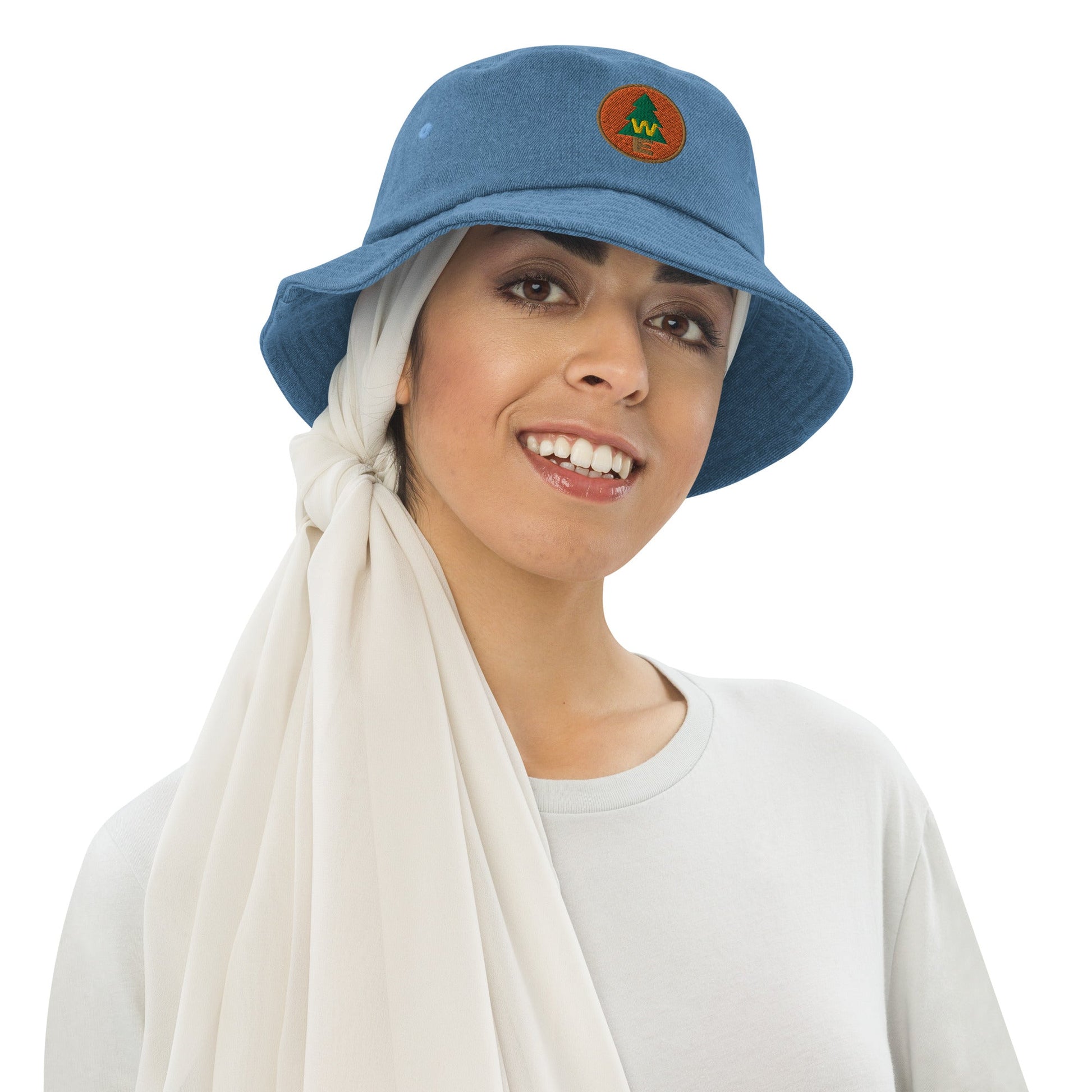 The Wilderness must be Explored Denim bucket hat 100 years of wonderadult disneyHatWrong Lever Clothing