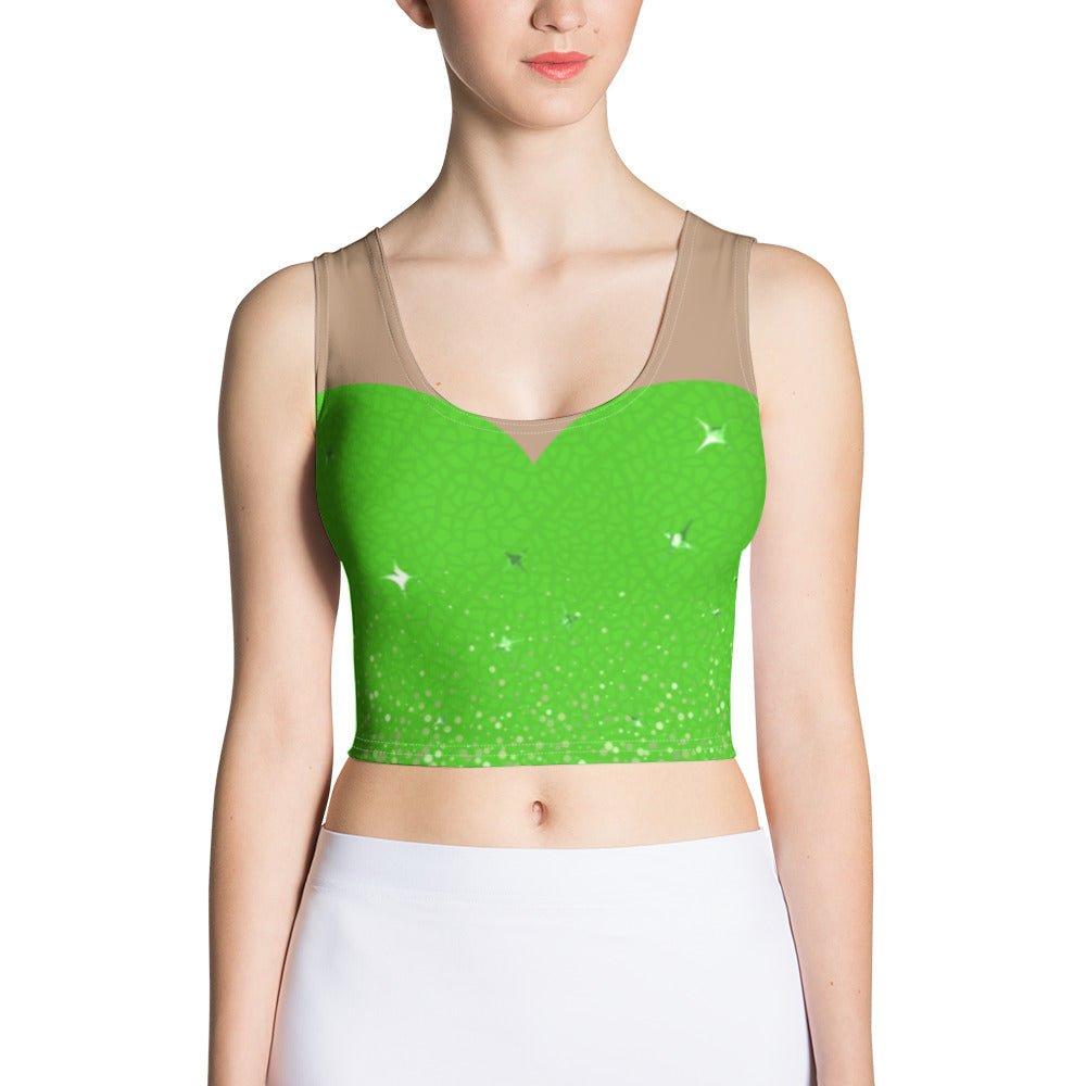 Tinker Fairy Crop Top adult tinkerbellcharacter diningAdult T-ShirtLittle Lady Shay Boutique