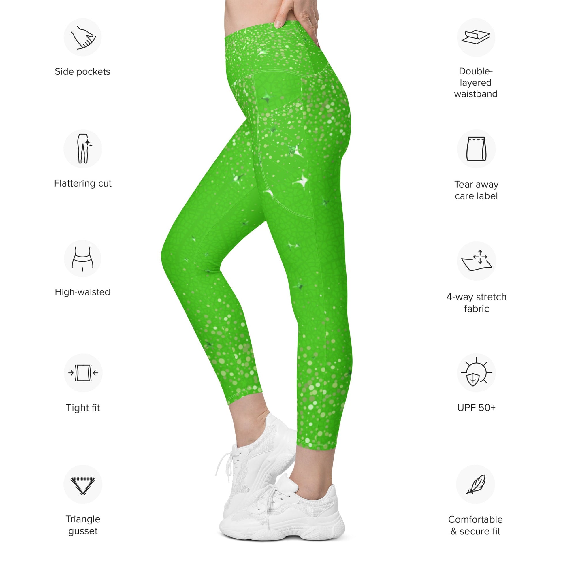 Tinker Fairy Leggings with pockets adult leggingsadult tinkerbellAdult LeggingsLittle Lady Shay Boutique