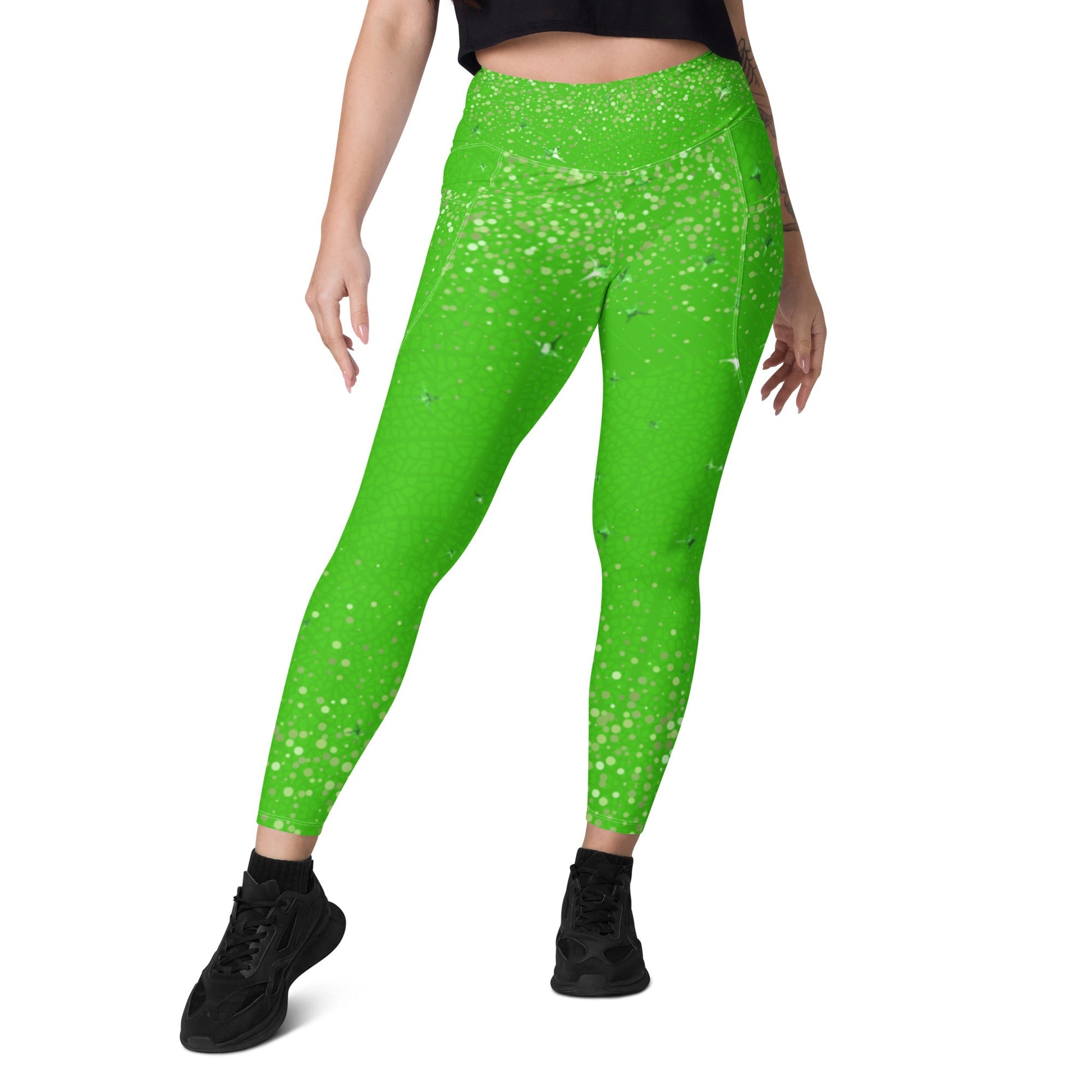Tinker Fairy Leggings with pockets adult leggingsadult tinkerbellAdult LeggingsLittle Lady Shay Boutique