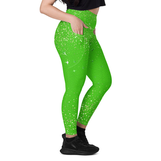Tinker Fairy Leggings with pockets adult leggingsadult tinkerbellAdult LeggingsLittle Lady Shay Boutique